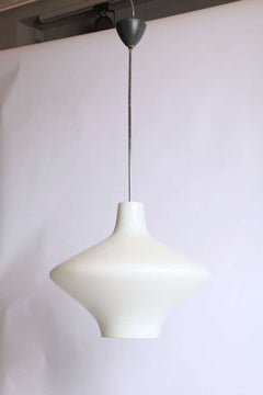 Modern Saturnus Opaline Pendant, 1960s