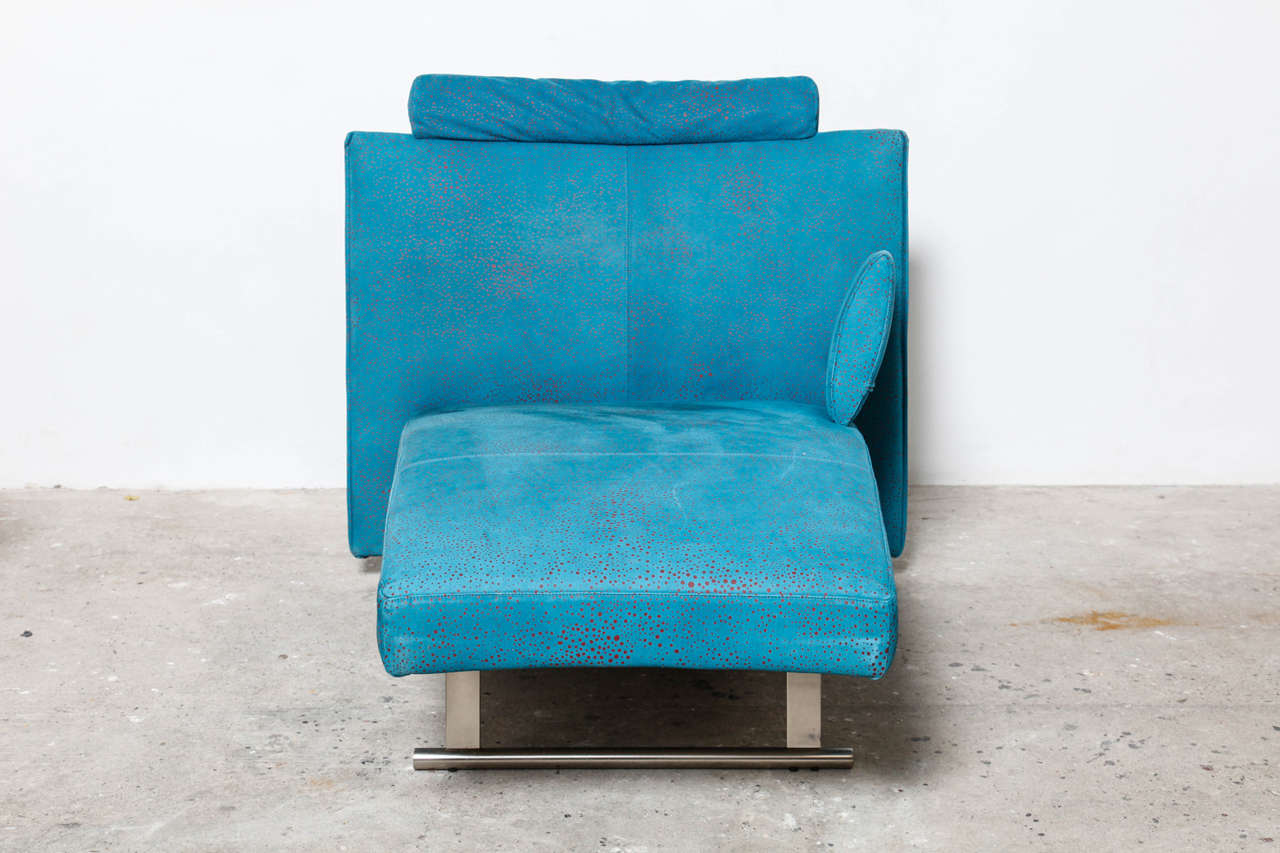 navy blue velvet chaise lounge