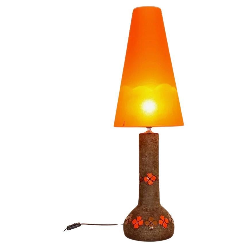 Lampada da tavolo brutalista Quadrifoglio Decor di Bitossi by Aldo Londi, Italia anni '60 In condizioni ottime a Valencia, VC