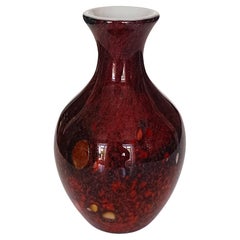 Vintage Mid Century Modern Hand Blown Sommerso Murano Glass Vase, Italy, 1950s