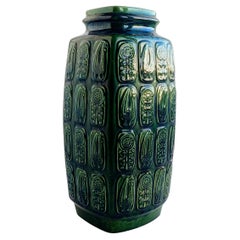 Elegant XL West German Pottery Vase von Bodo Mans für Bay Ceramic, 1960er Jahre