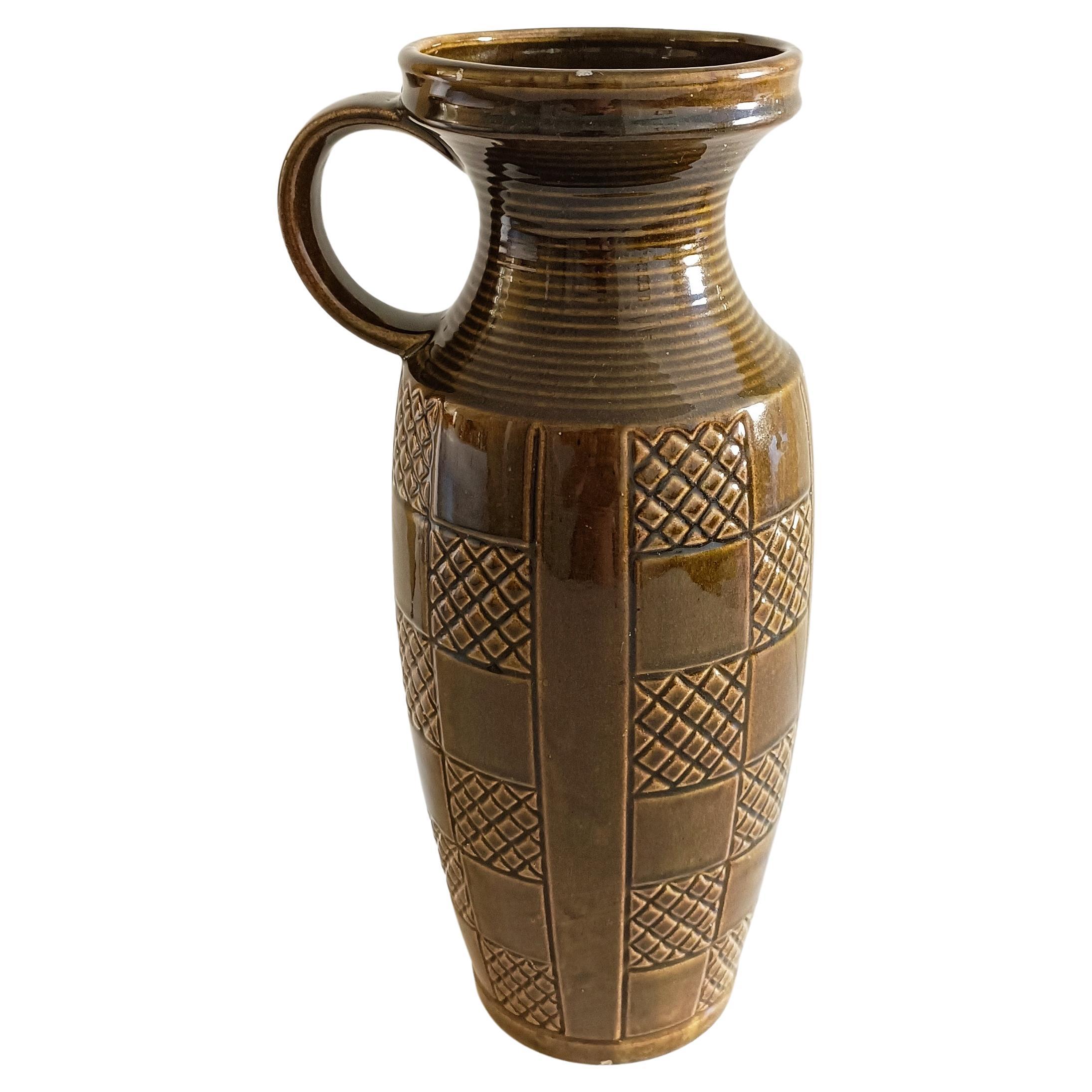 Vaso con manico grande della Germania Ovest di Scheurich Keramik, anni '50 in vendita 7