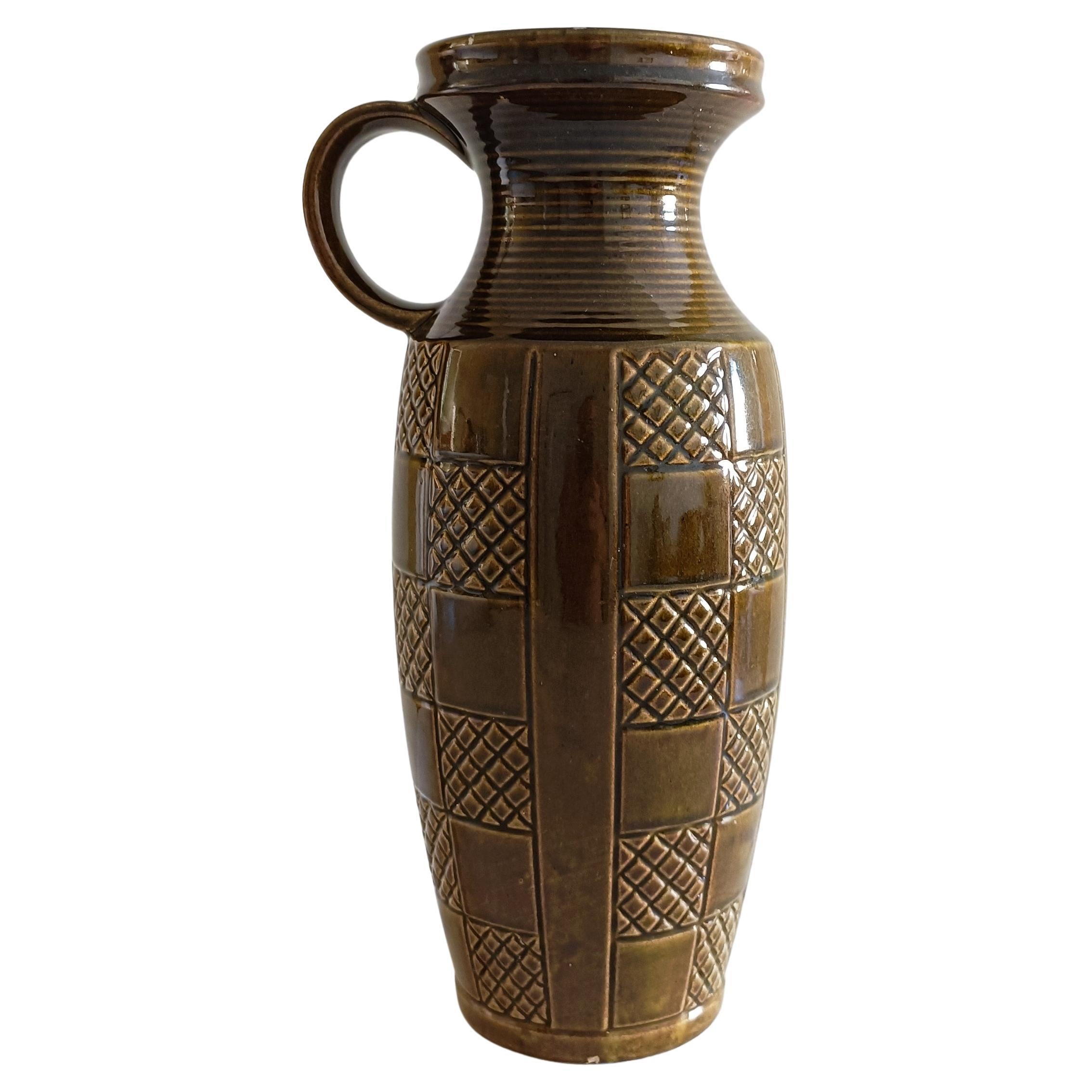 Vaso con manico grande della Germania Ovest di Scheurich Keramik, anni '50 in vendita 6