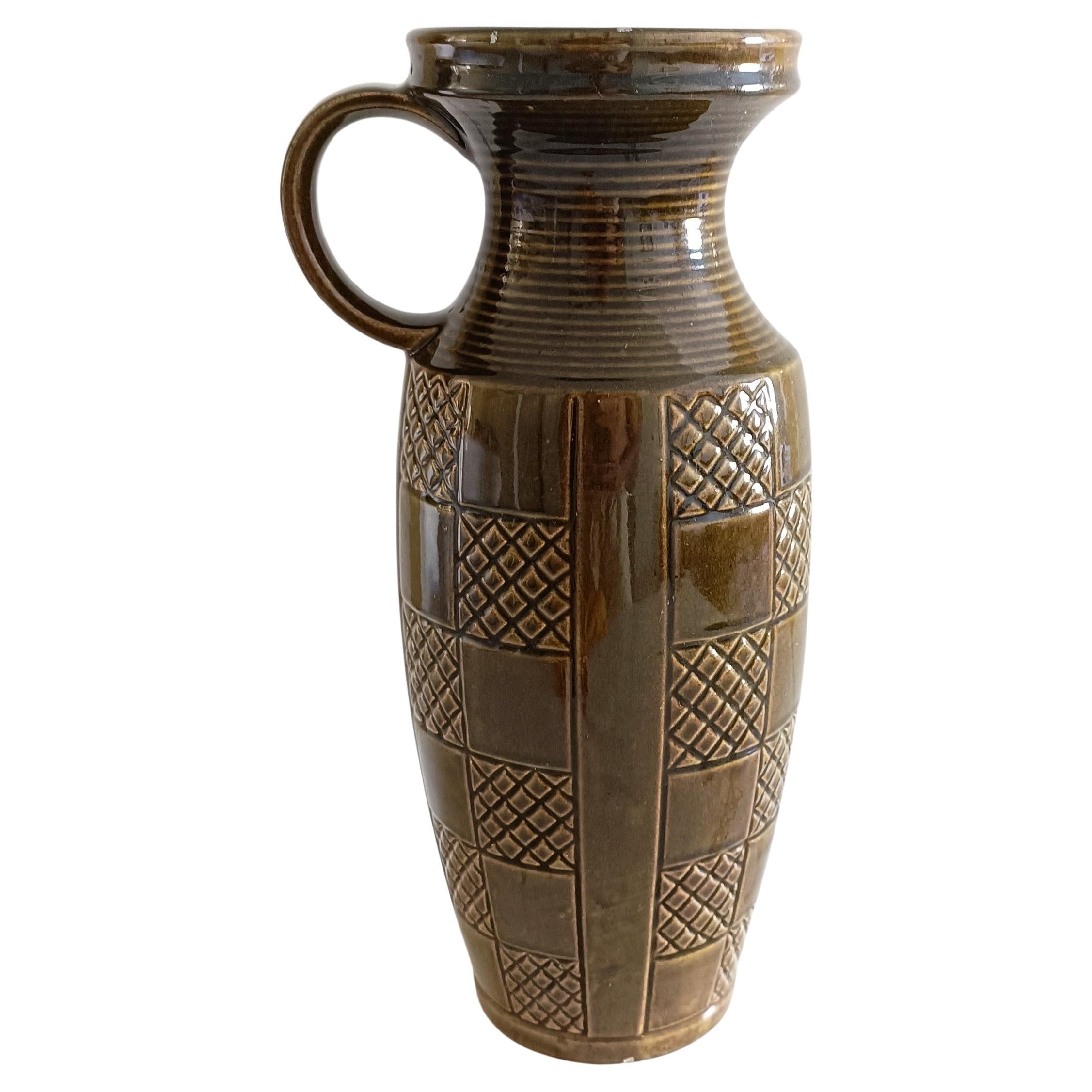 Vaso con manico grande della Germania Ovest di Scheurich Keramik, anni '50 in vendita 5