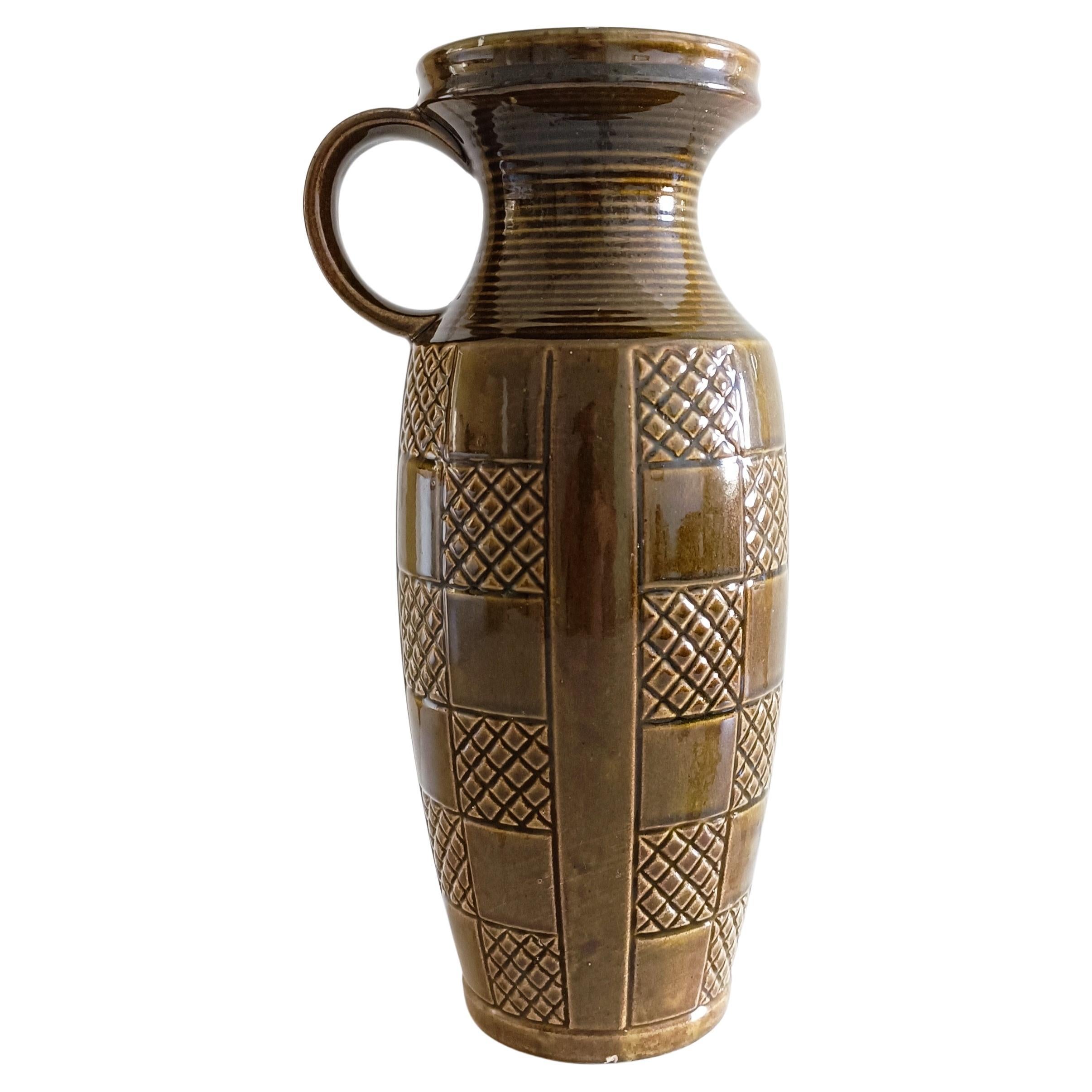 Vaso con manico grande della Germania Ovest di Scheurich Keramik, anni '50 in vendita 4