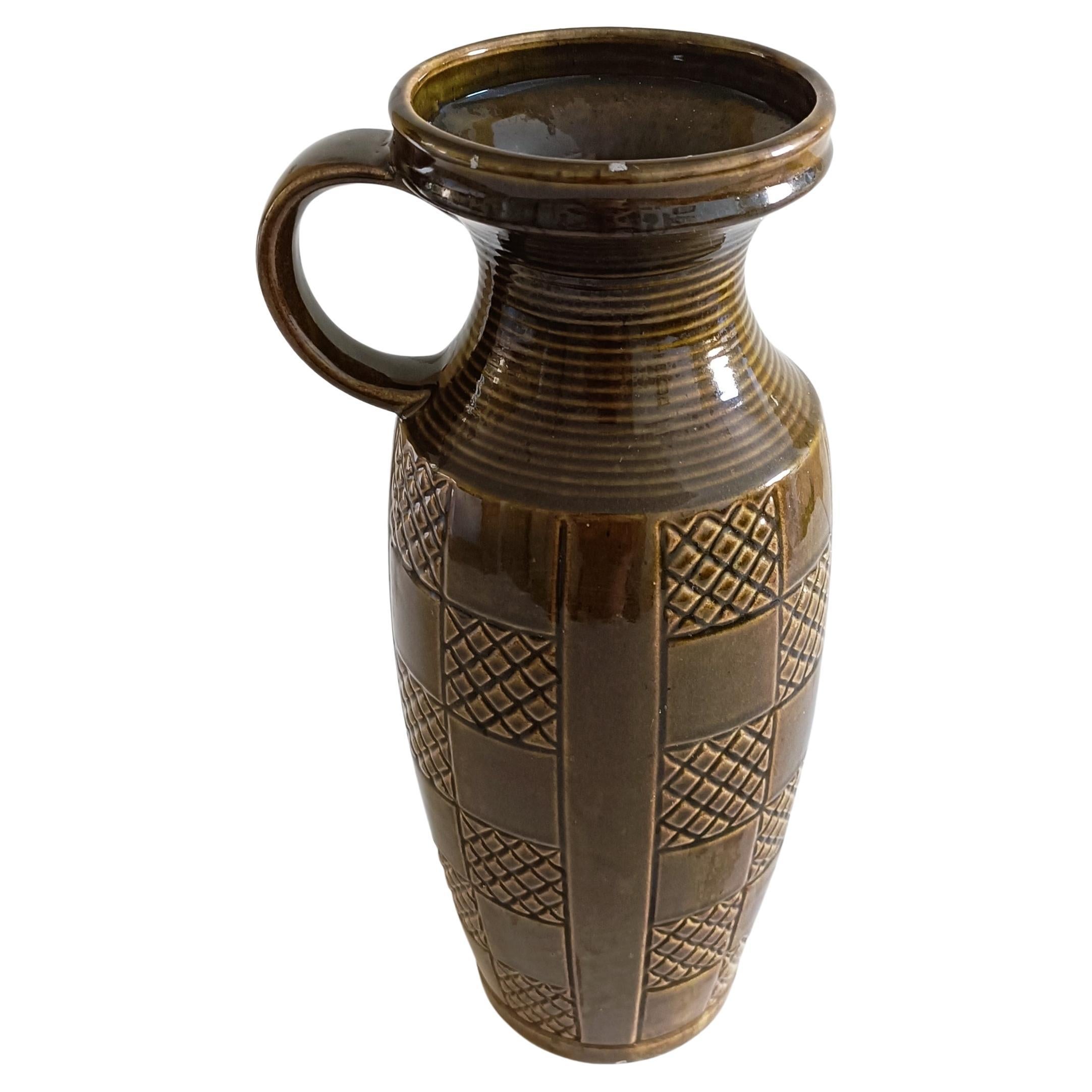 Vaso con manico grande della Germania Ovest di Scheurich Keramik, anni '50 in vendita 3