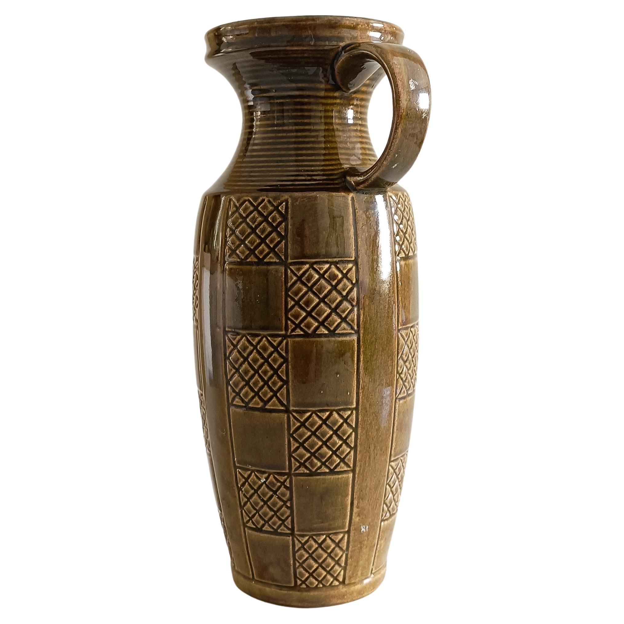 Vaso con manico grande della Germania Ovest di Scheurich Keramik, anni '50 in vendita 1
