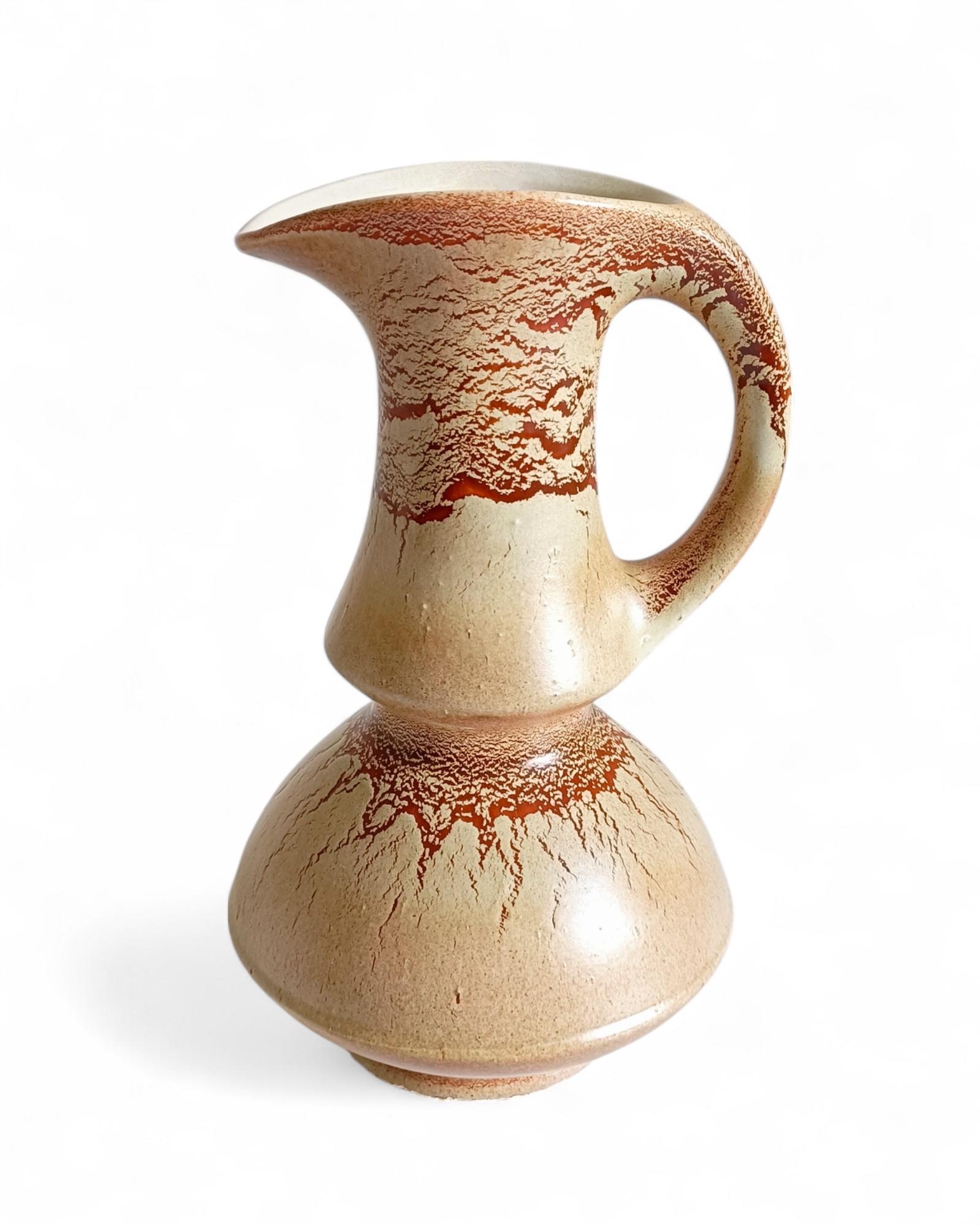 Vaso a brocca in ceramica di metà secolo firmato Bertoncello by Roberto Rigon, Italia, anni '60 in vendita 6