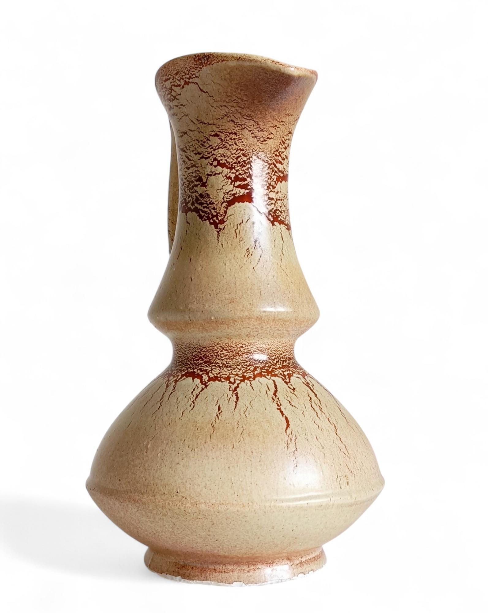 Vaso a brocca in ceramica di metà secolo firmato Bertoncello by Roberto Rigon, Italia, anni '60 in vendita 3