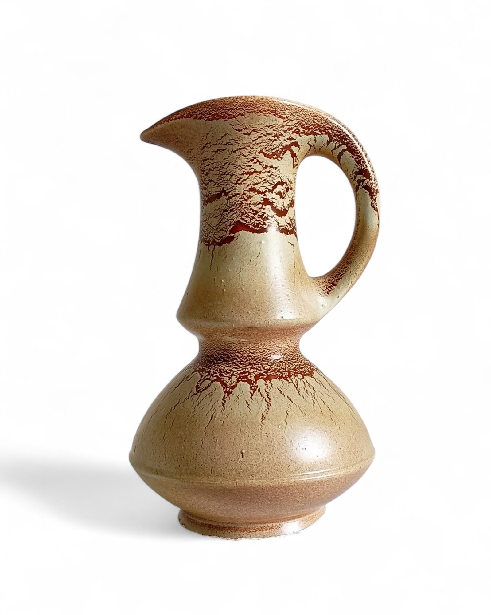 Vaso a brocca in ceramica di metà secolo firmato Bertoncello by Roberto Rigon, Italia, anni '60 in vendita 7