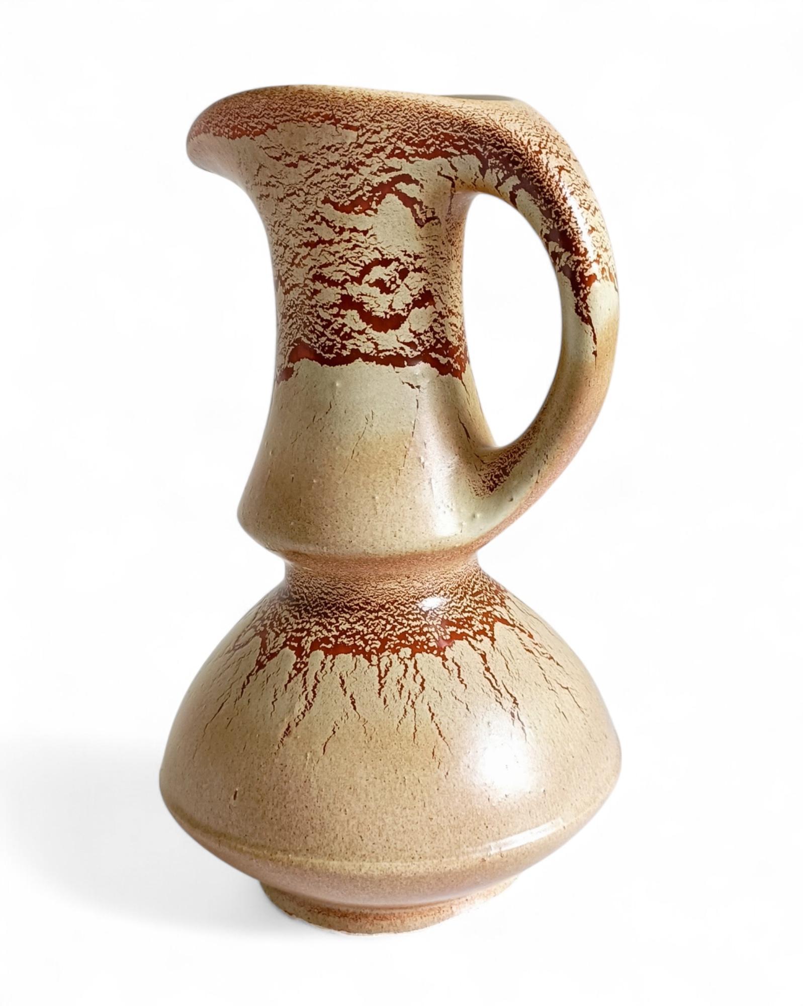 Vaso a brocca in ceramica di metà secolo firmato Bertoncello by Roberto Rigon, Italia, anni '60 in vendita 8