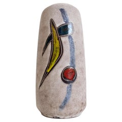 Mid-Century Scheurich Abstract Modernist Ceramic Vase, West Germany, 1960s