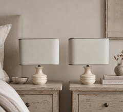 Midcentury Pair of Spanish Alabaster Table Lamps with Aqua Shades, 1960s