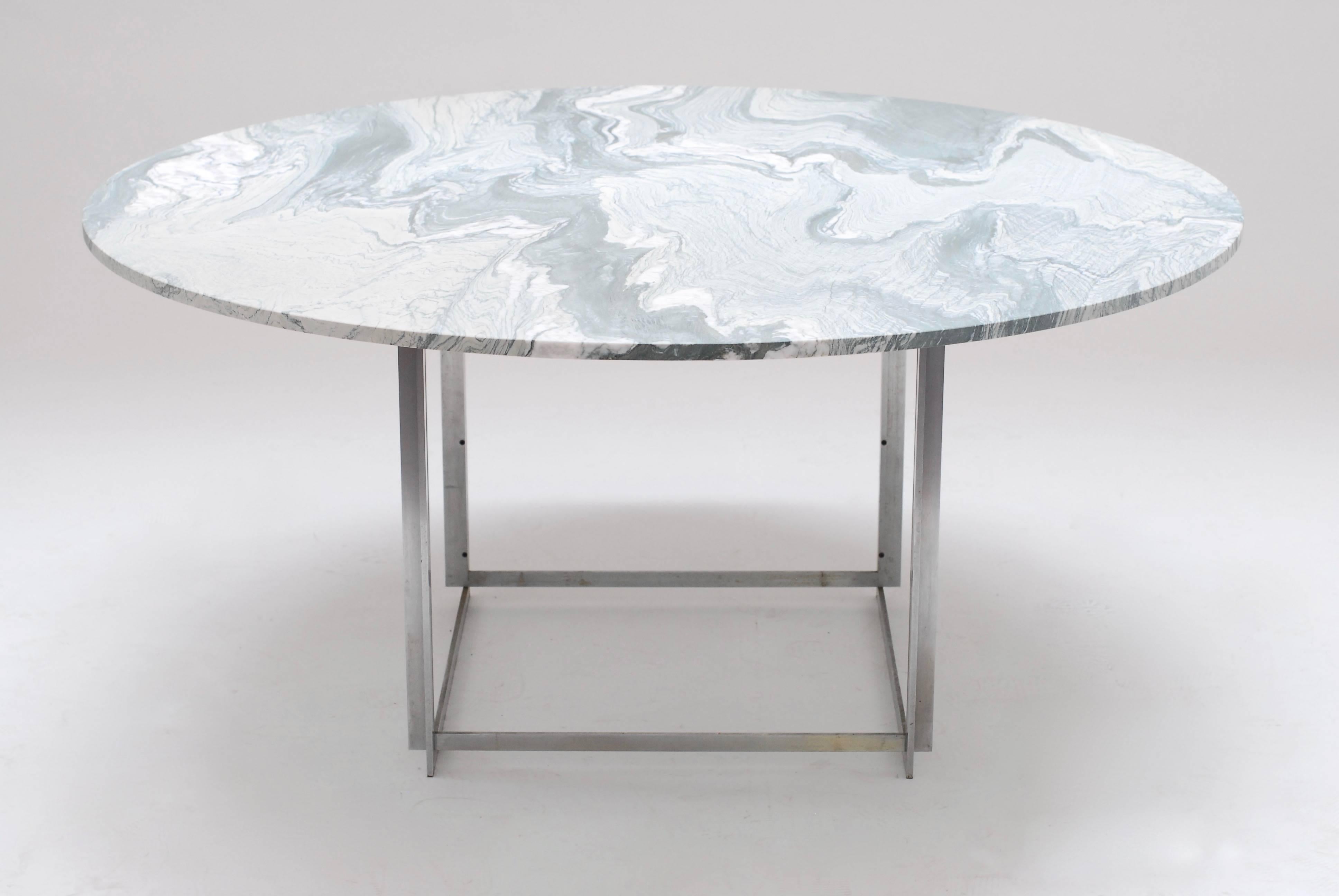 Danish PK 54 Cipollini Marble Dining Table for E Kold Christensen, 1964