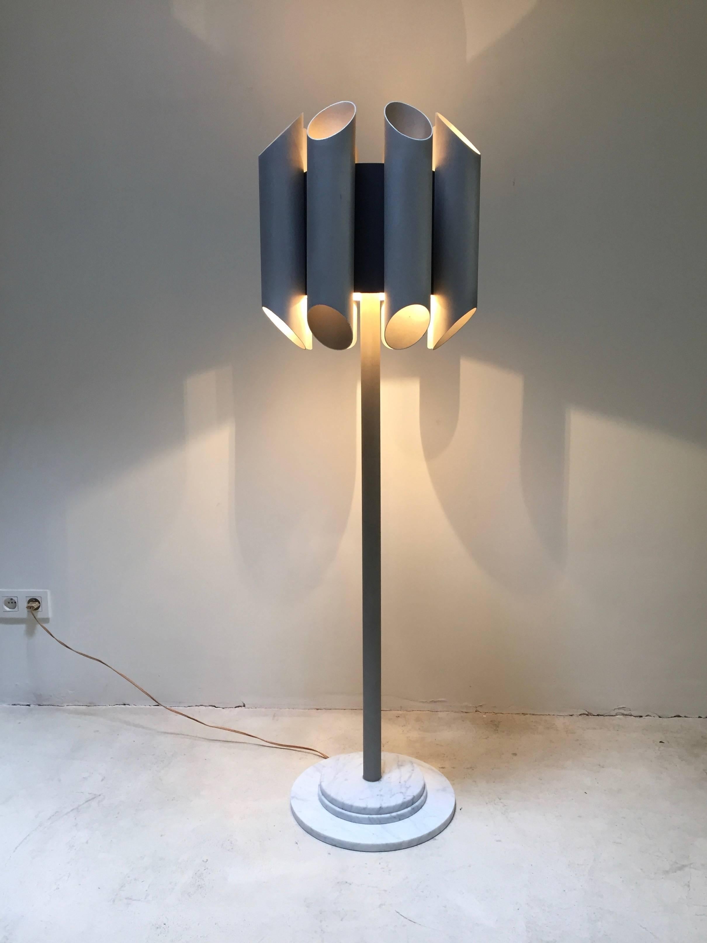 Lacquered 1960 Modernist Floor Lamp