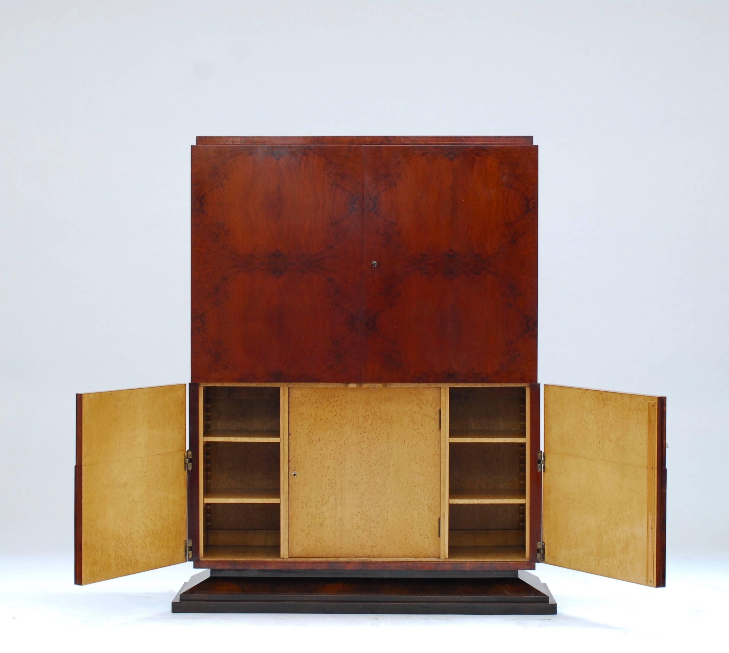 Mid-20th Century Early Art Deco Modernist Cabinet For Sale