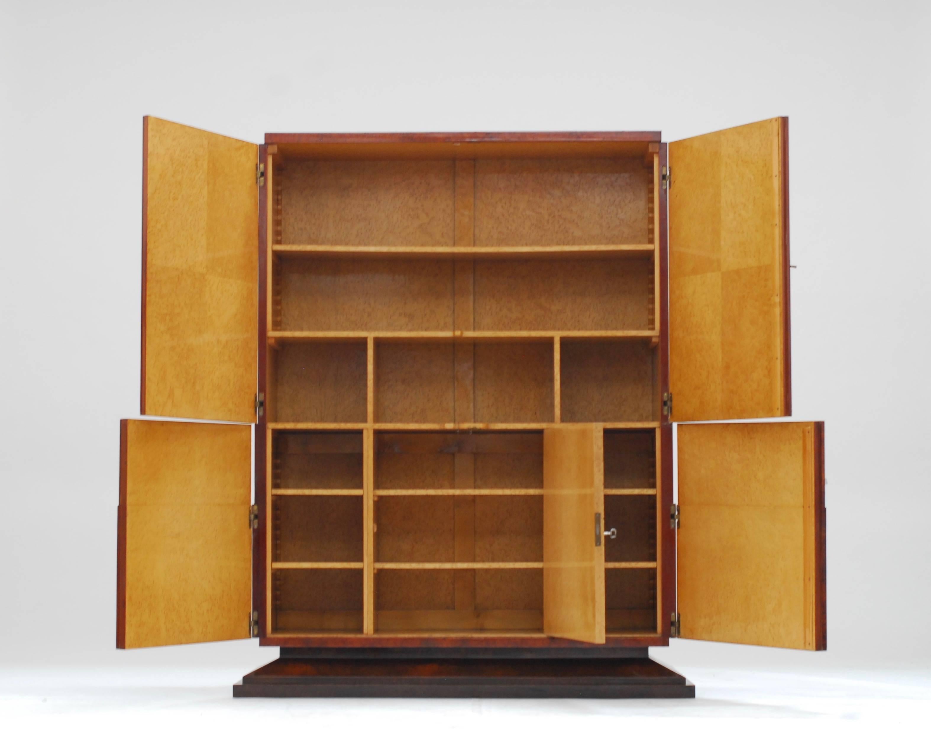 Belgian Early Art Deco Modernist Cabinet For Sale