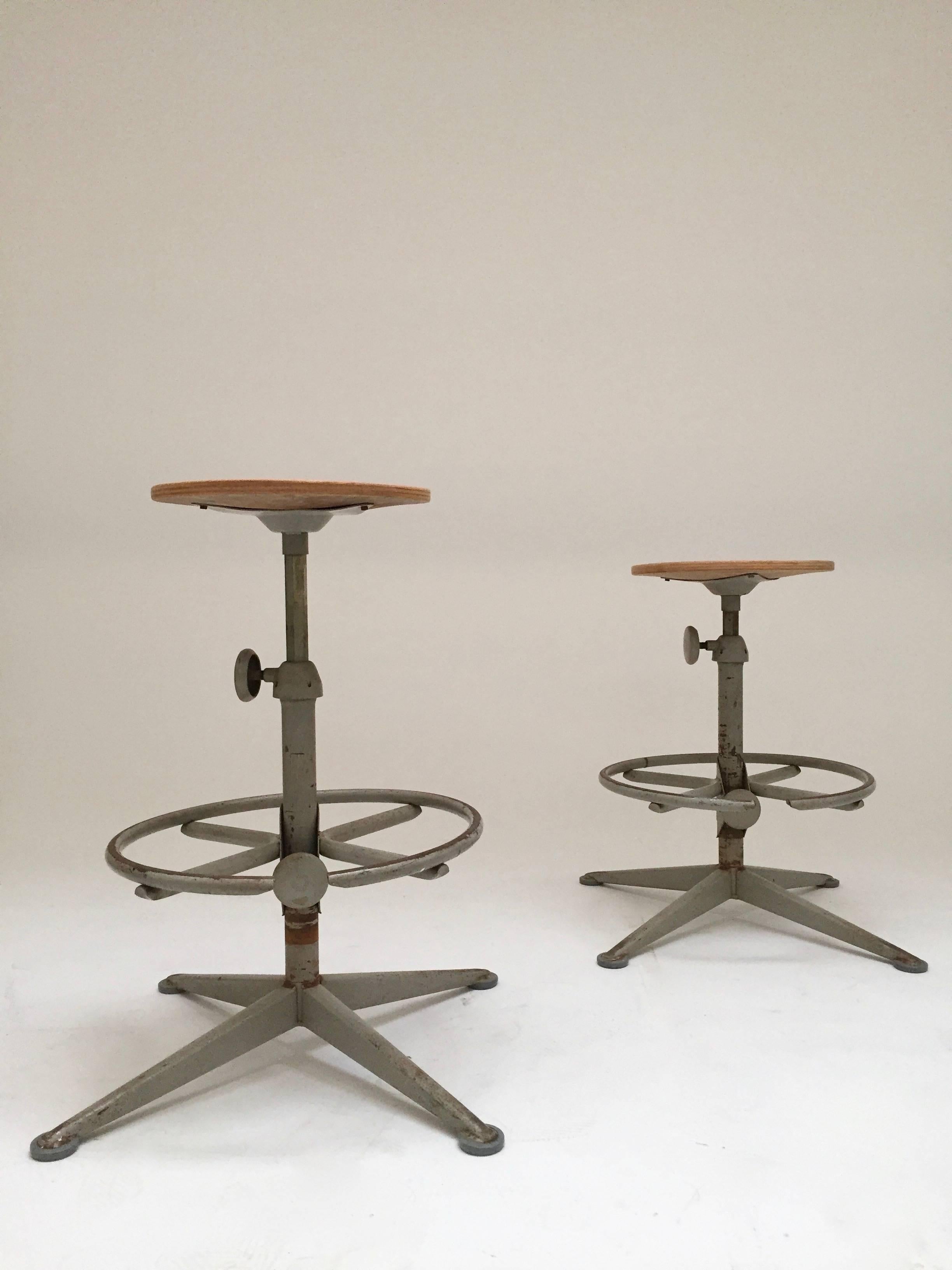 Dutch Industrial Atelier Chairs, Friso Kramer for Ahrend de Cirkel, 1963, Set of Four For Sale
