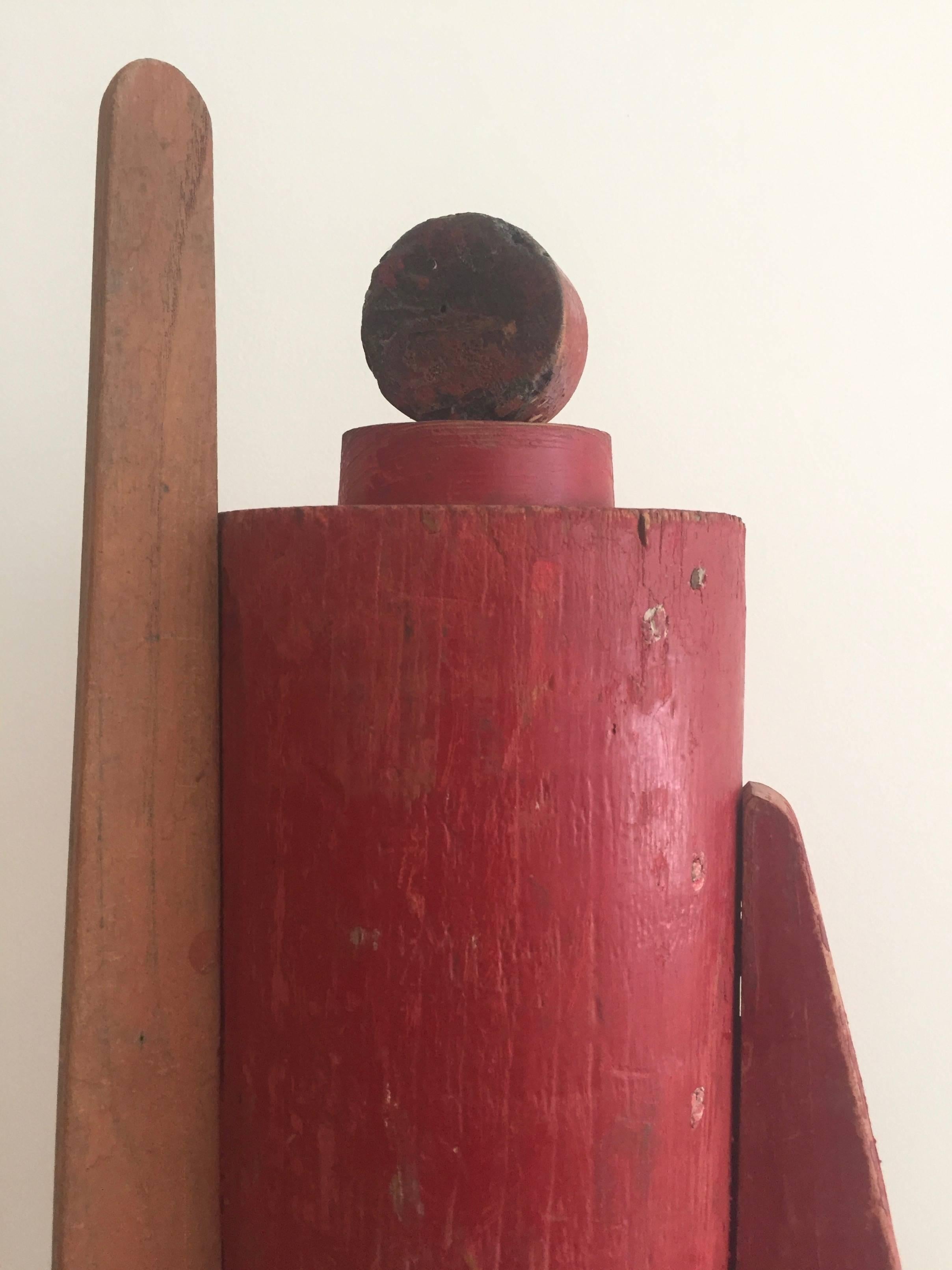 1988 Constructivist Wooden Sculpture 