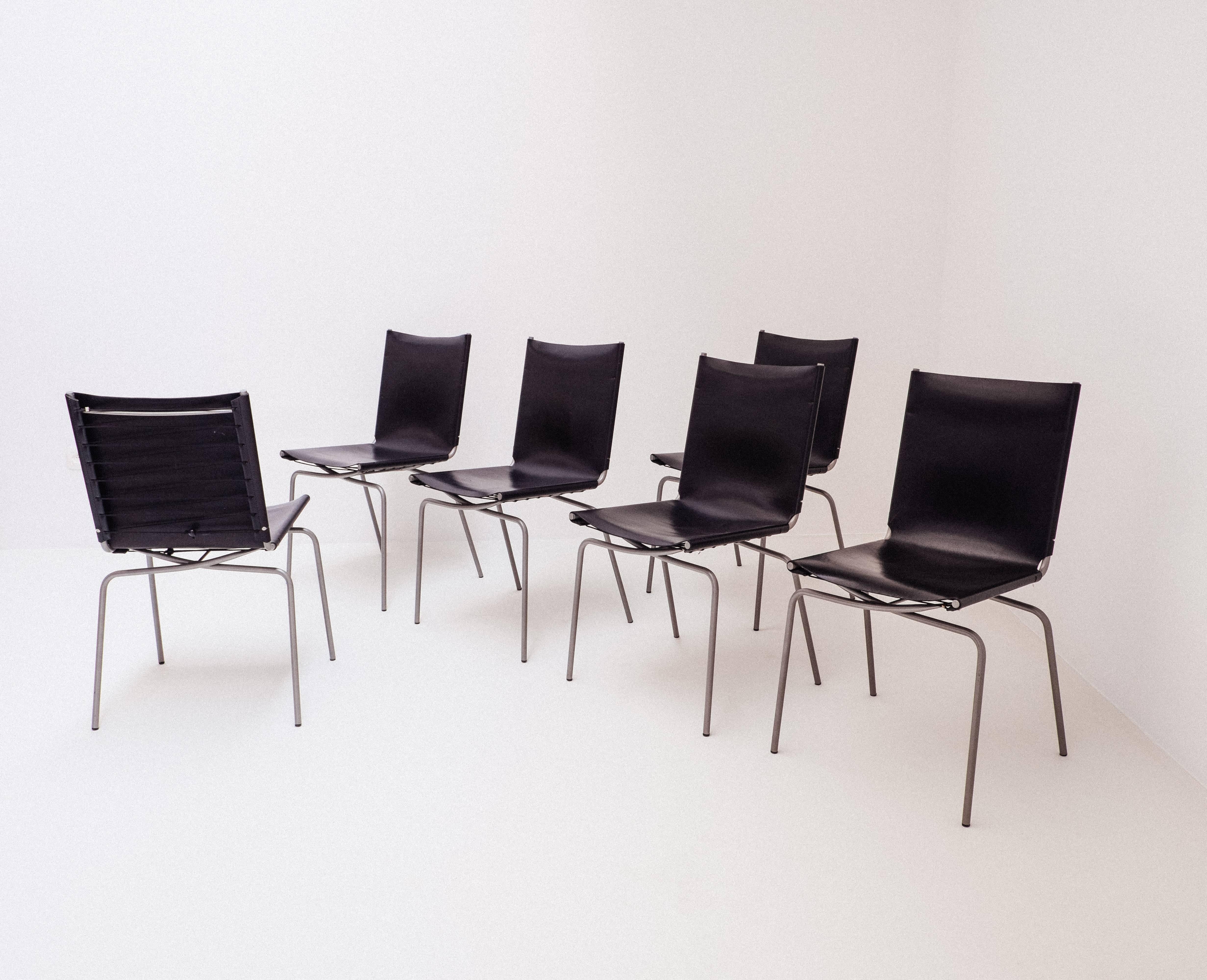 Modern 1998 Fabiaan Van Severen Crossed Legs Chairs For Sale