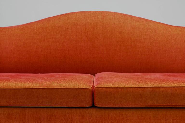 Contemporary Camel Back Sofa at 1stdibs