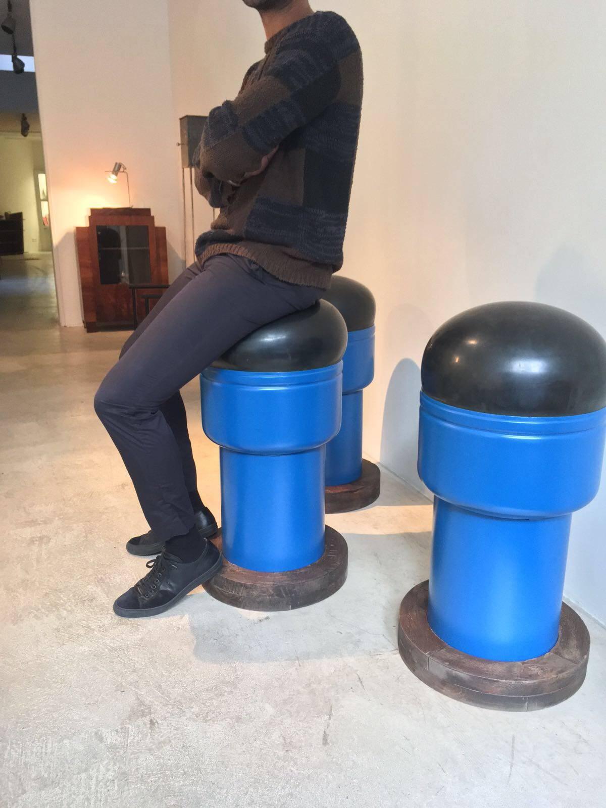 1968, Exceptional Set of Pop Art Bar Stools 1