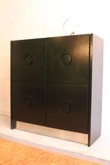 Black Brutalist Highboard Bar, Belgium, 1970s