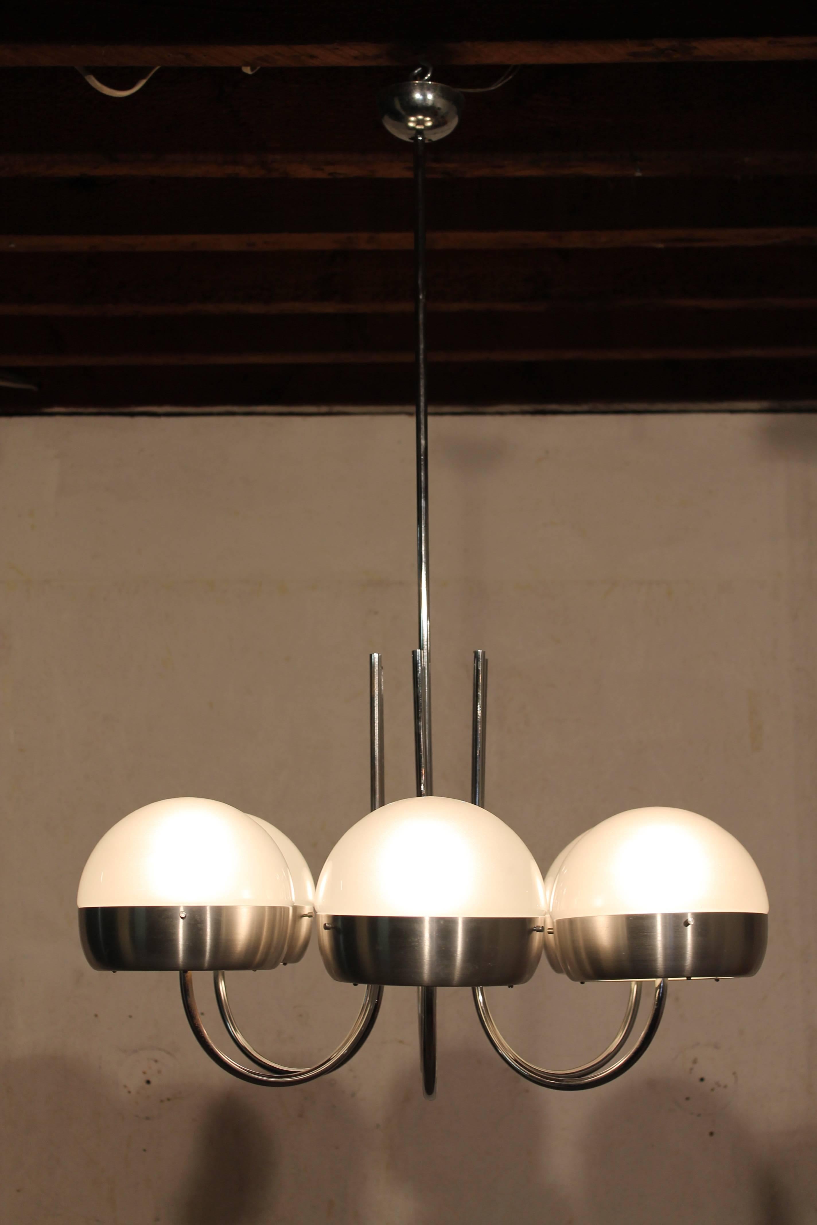 Mid-Century Modern Chandelier by Sergio Mazza, Artemide, Italy, 1963 For Sale