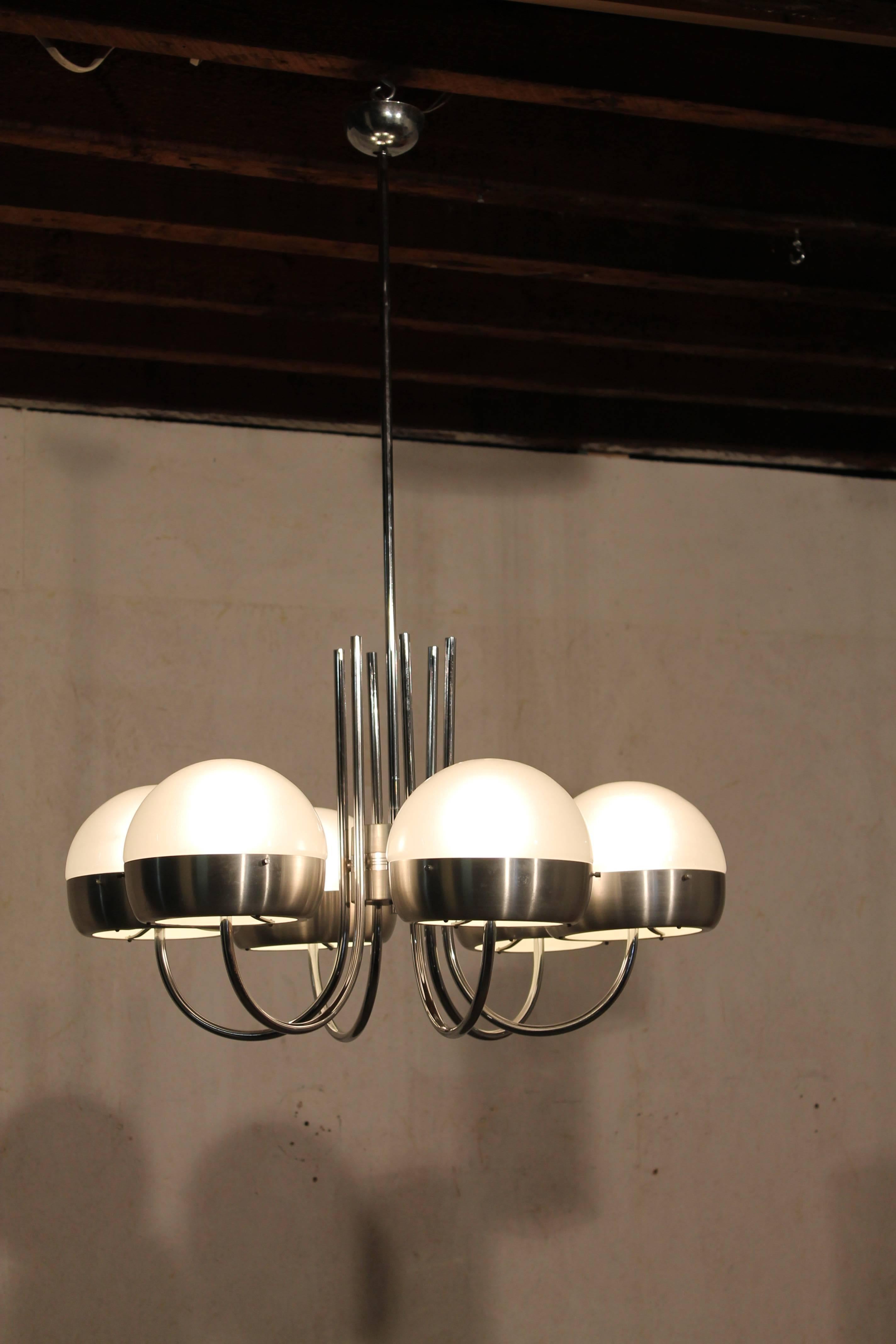 Chandelier by Sergio Mazza, Artemide, Italy, 1963 In Good Condition For Sale In Antwerp, BE