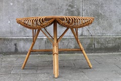Coffee Table in Bamboo, 1950s
