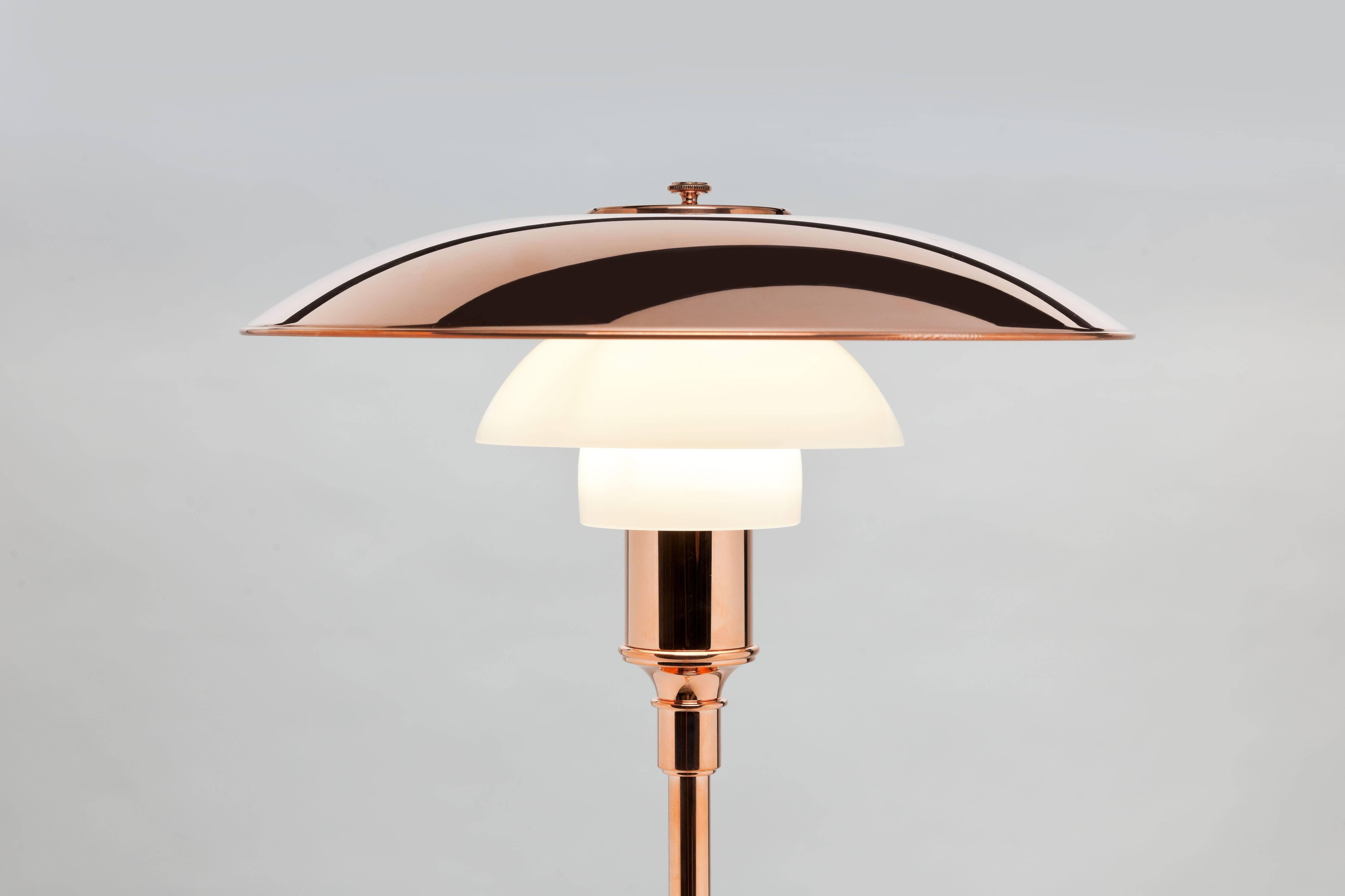 Stunning limited edition copper and glass version of the legendary PH 3½-2½ lamp series, originally designed in 1928 and back then only produced for approximately two years. This reissue was launched in 2016 and was only available for a very brief