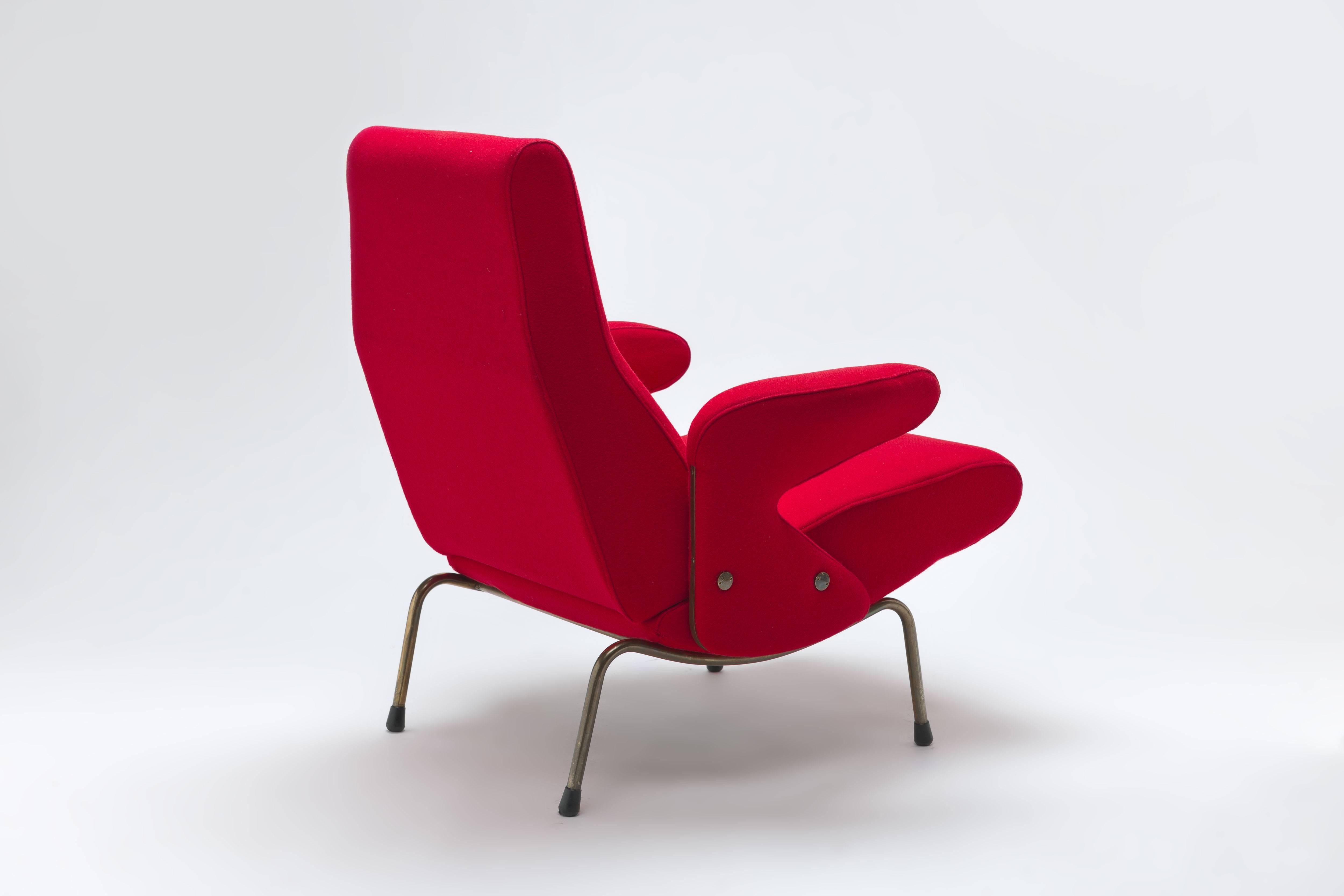 Mid-Century Modern Early Italian Delfino Lounge Chair by Erberto Carboni, 1954, Arflex, Italy