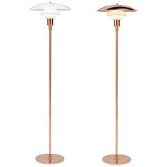 Poul Henningsen Limited Edition PH 3½-2½ Copper and Glass Floor Lamp