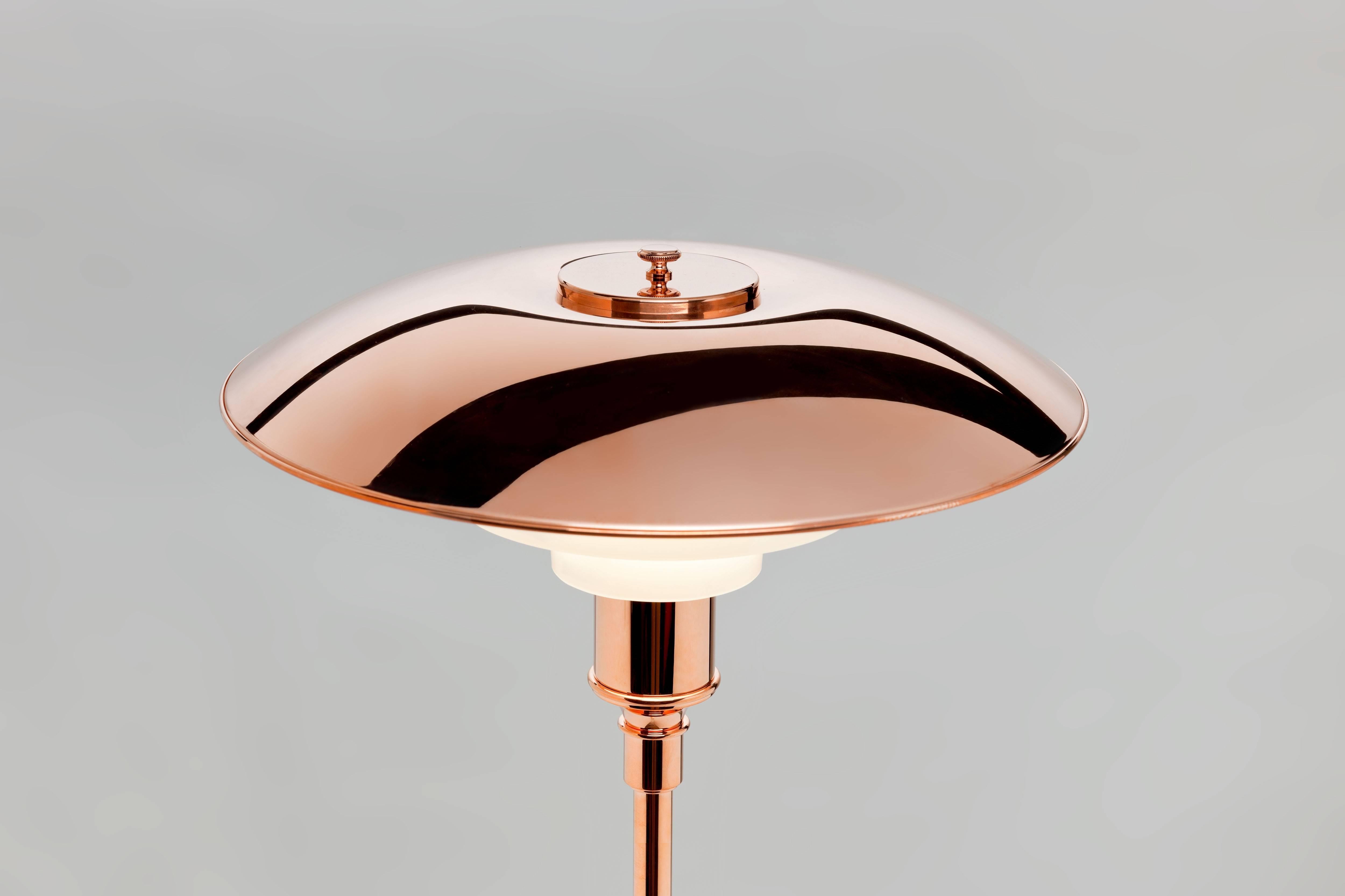 Scandinavian Modern Poul Henningsen Limited Edition PH 3½-2½ Copper and Glass Floor Lamp
