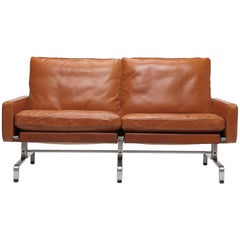 Divano Cognac PK 31 /2 di Poul Kjærholm per E. Kold Christensen