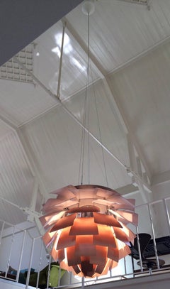 Copper PH Artichoke Lamp by Poul Henningsen, Louis Poulsen, Denmark