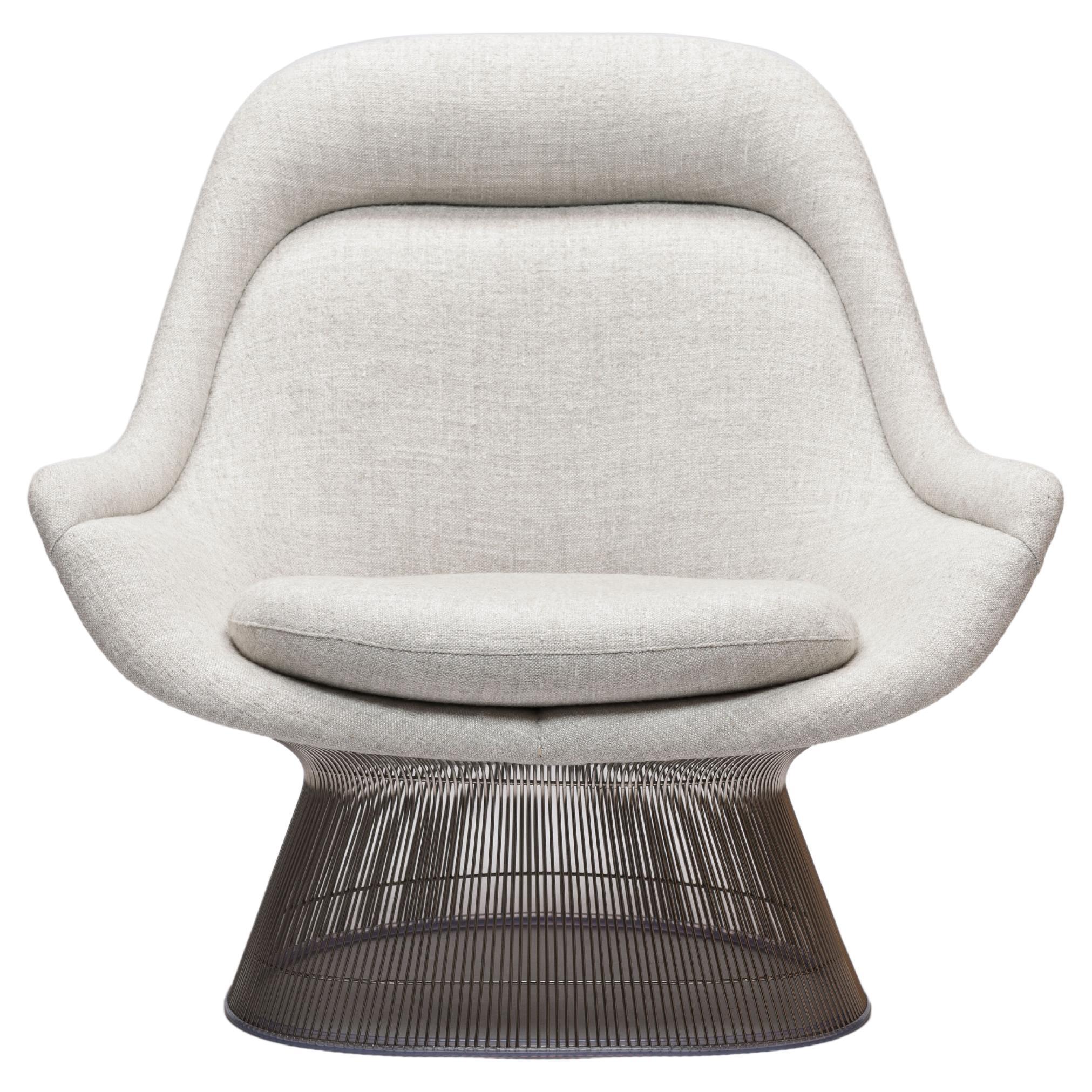Warren Platner Wire Series Easy Chair in Knoll Fabric by Knoll