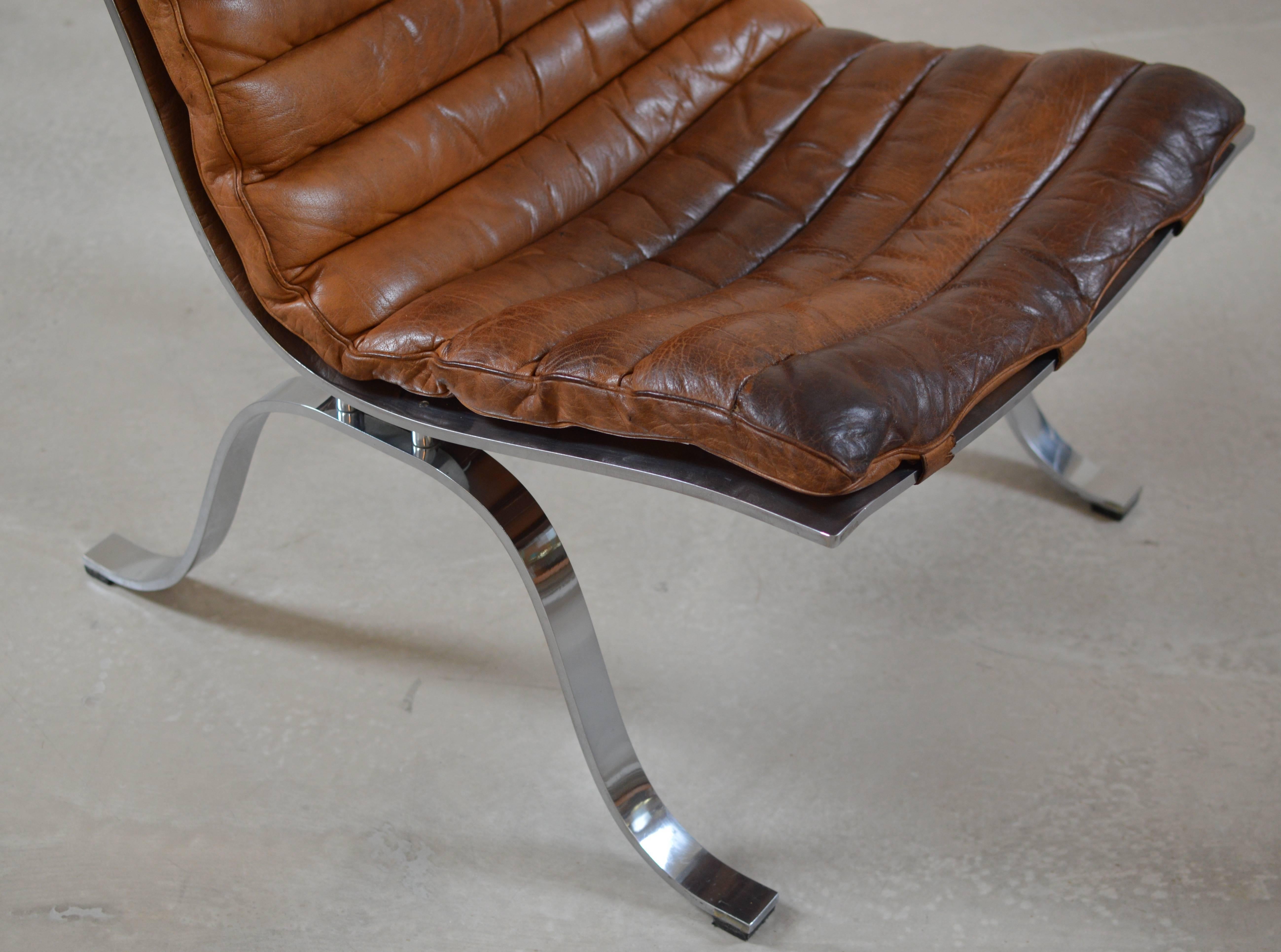 Scandinavian Modern Ariet Lounge Chair by Arne Norell 