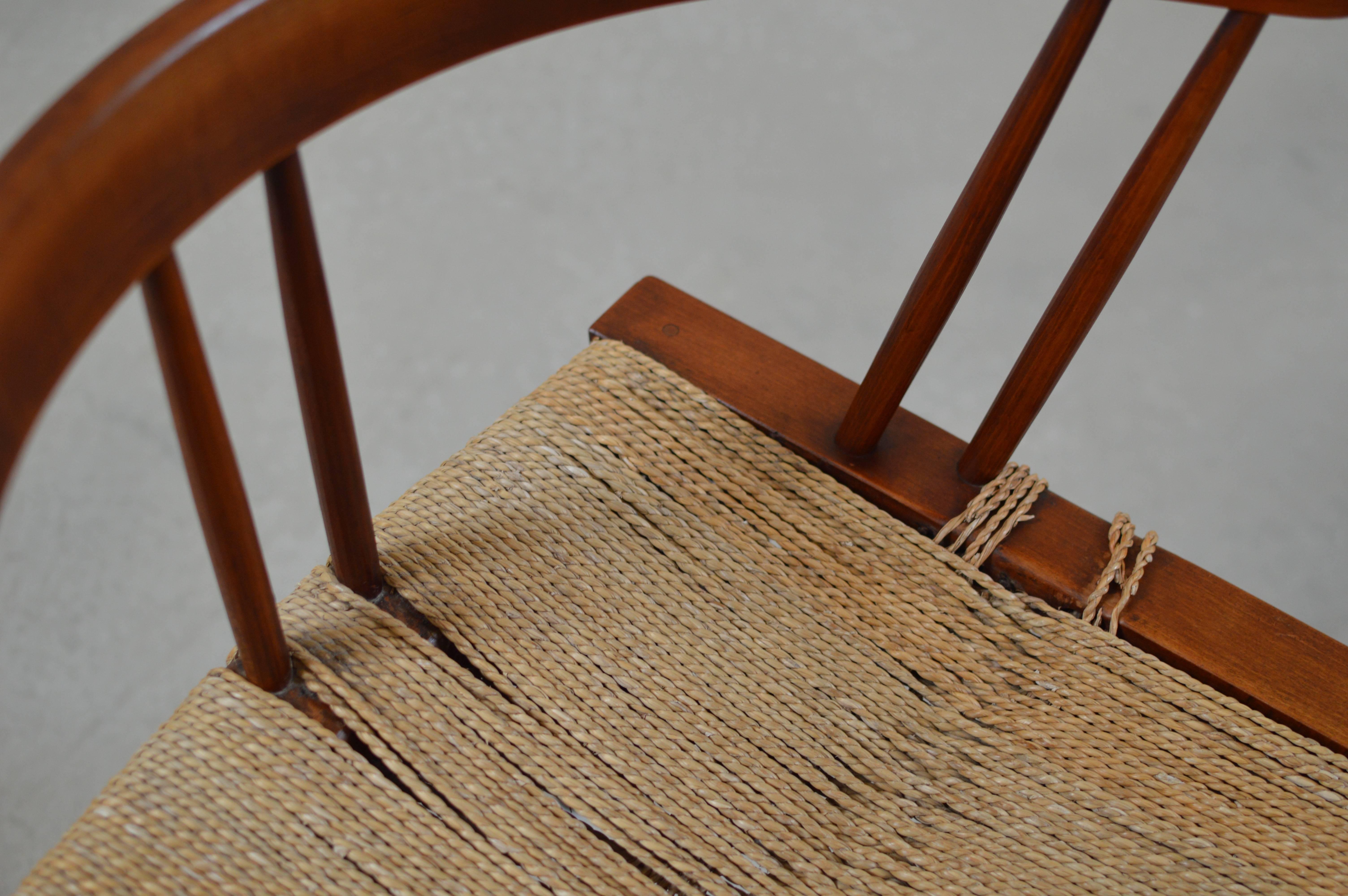 Grass Seat Chair by George Nakashima In Good Condition In Utrecht, NL