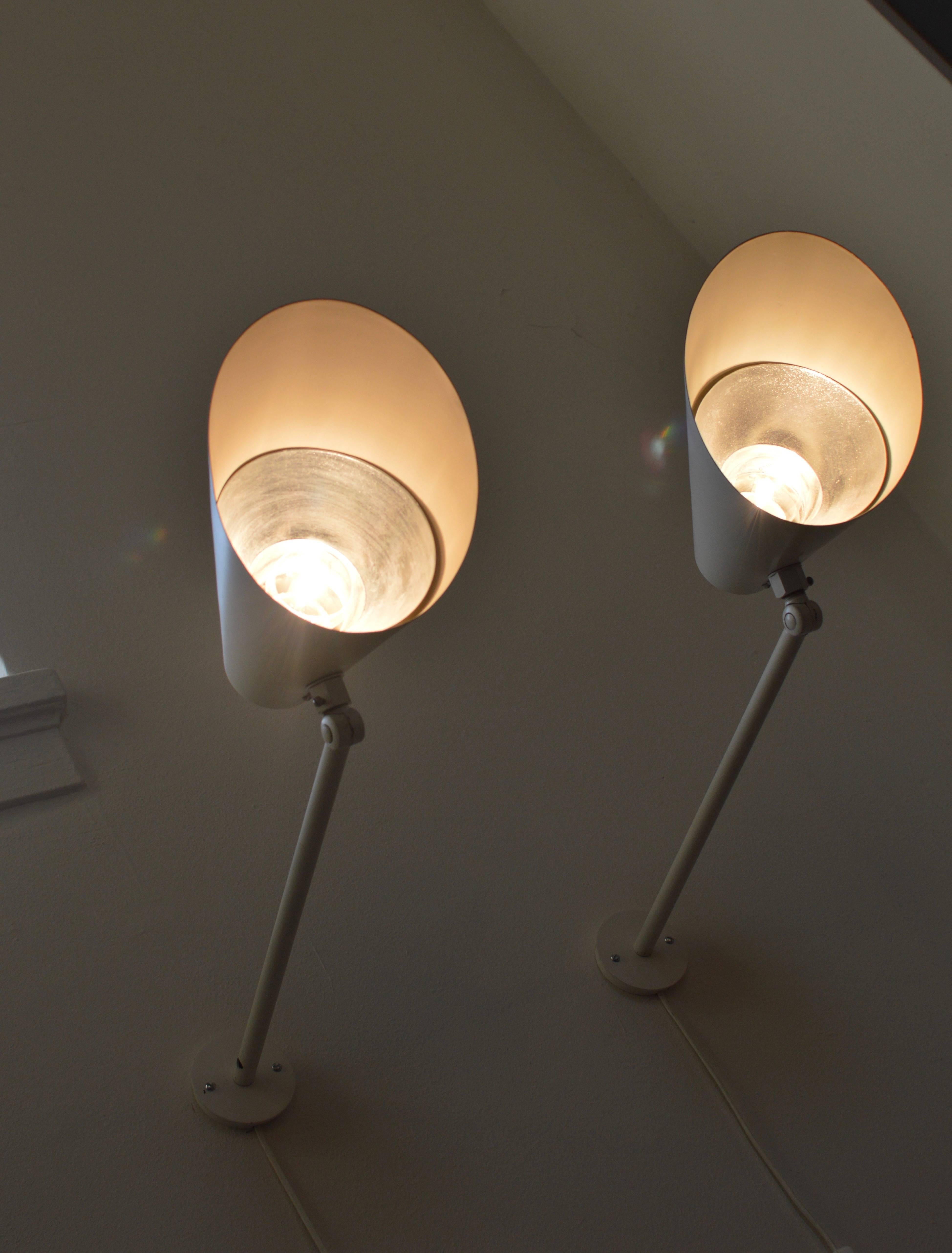 Large 'Reflector' Wall Lamps by Louis Poulsen In Excellent Condition In Utrecht, NL
