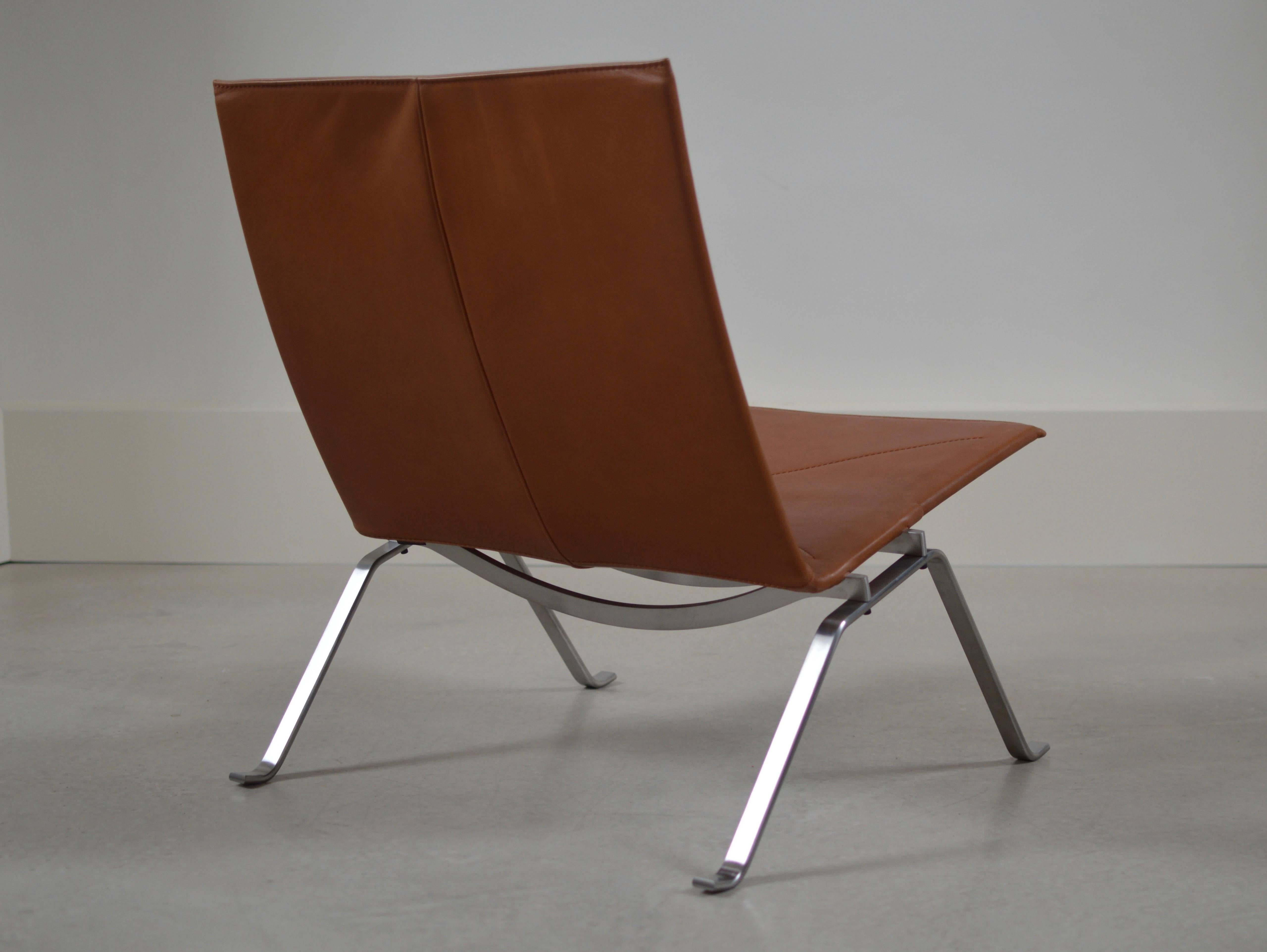 Danish Poul Kjaerholm Walnut PK22 Lounge Chair, Fritz Hansen