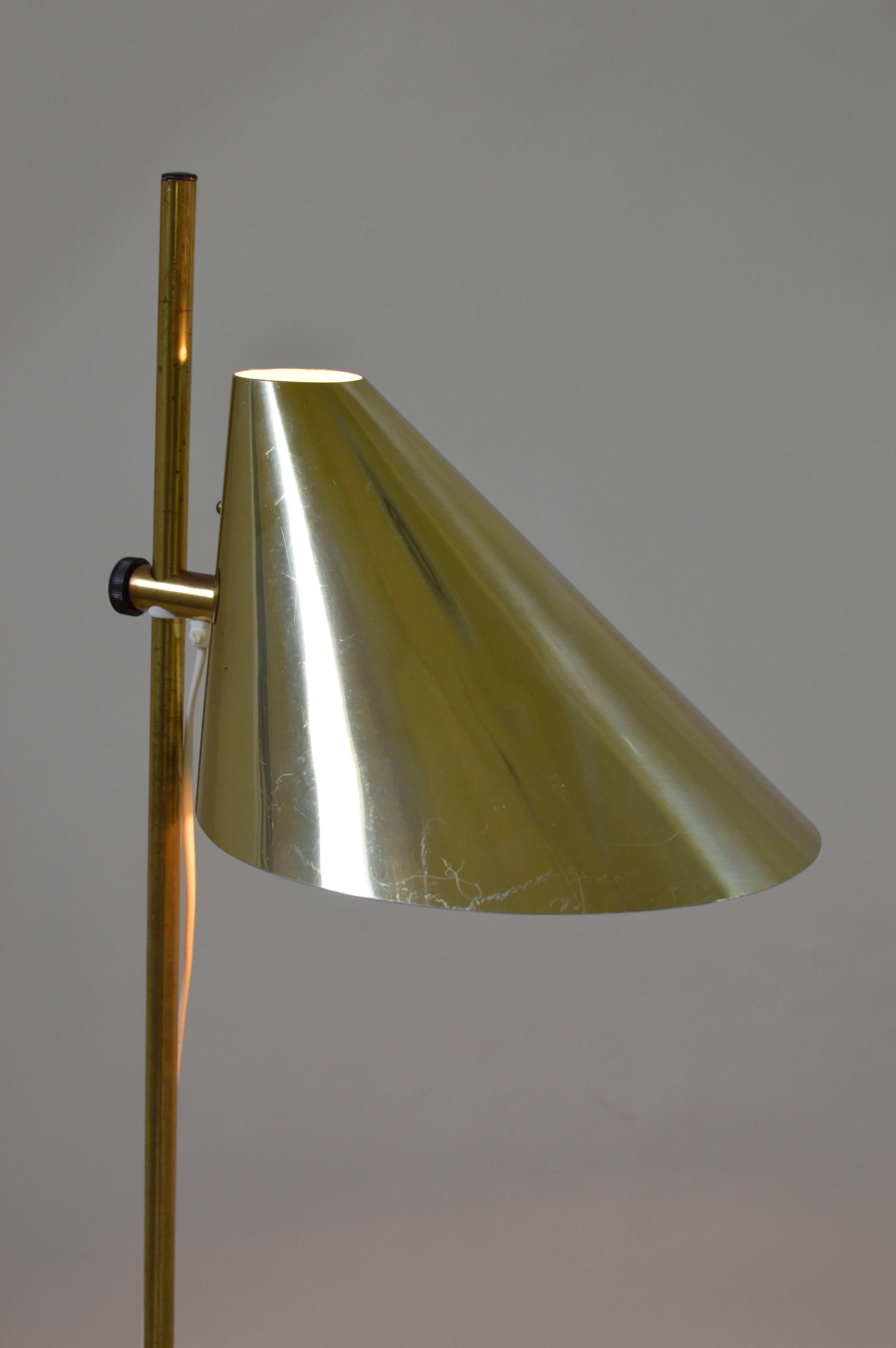 Brass Asymmetrical Hans Agne Jakobsson Floor Lamp 1