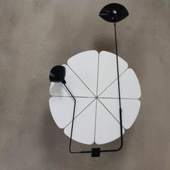 Serge Mouille 'Applique 2 Bras Pivotants' Rotating Sconce