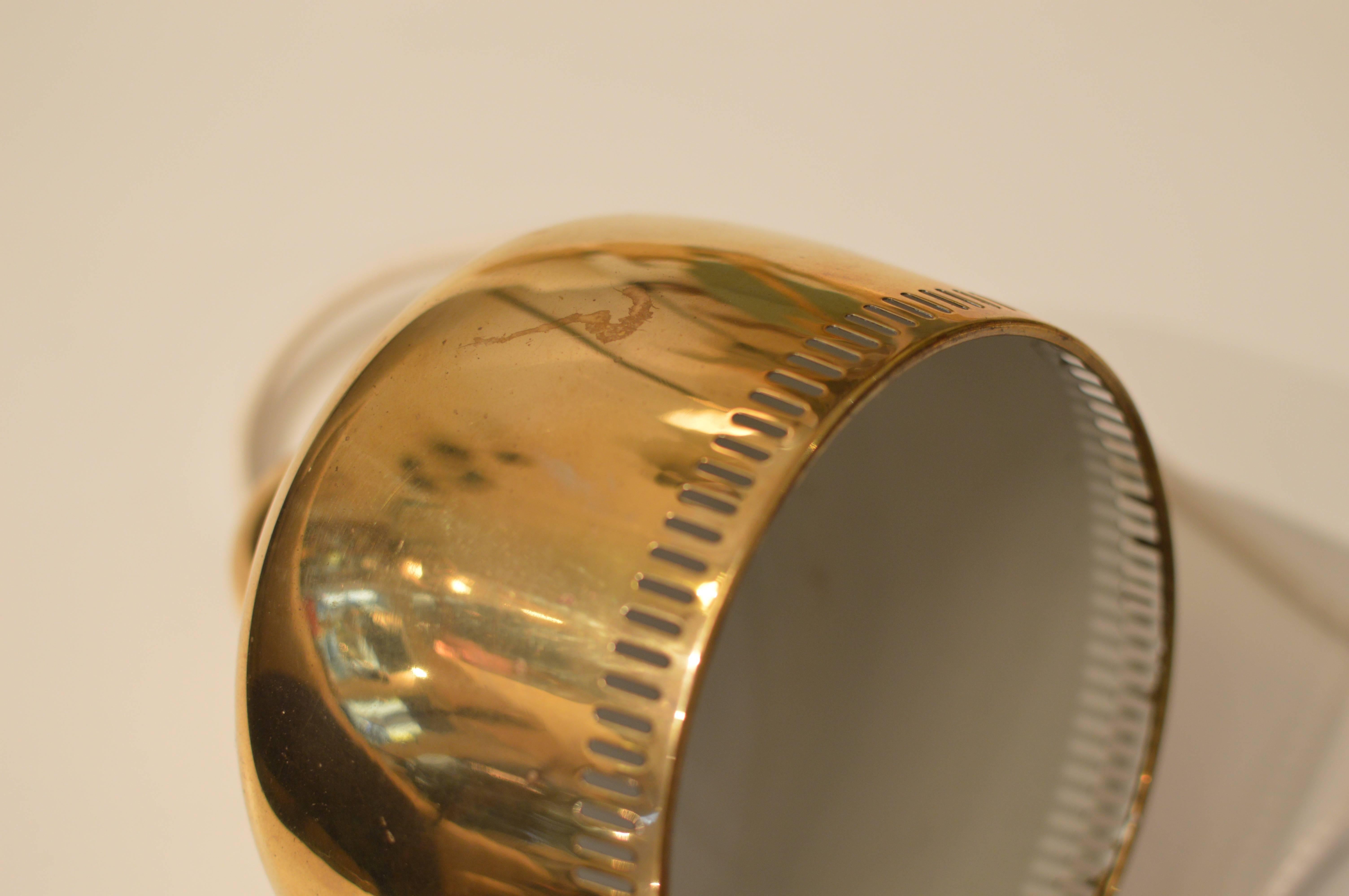 Early Brass Golden Bell Pendant by Alvar Aalto 1