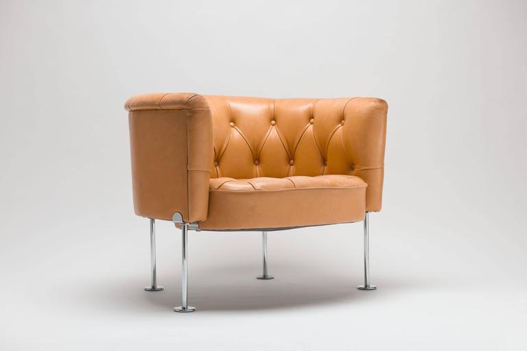 Robert and Trix Haussmann 1962 Diamond Pattern Club Chair at 1stdibs