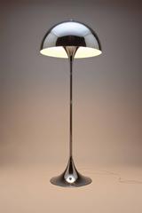 Rare Verner Panton Chrome Panthella Floor Lamp by Louis Poulsen