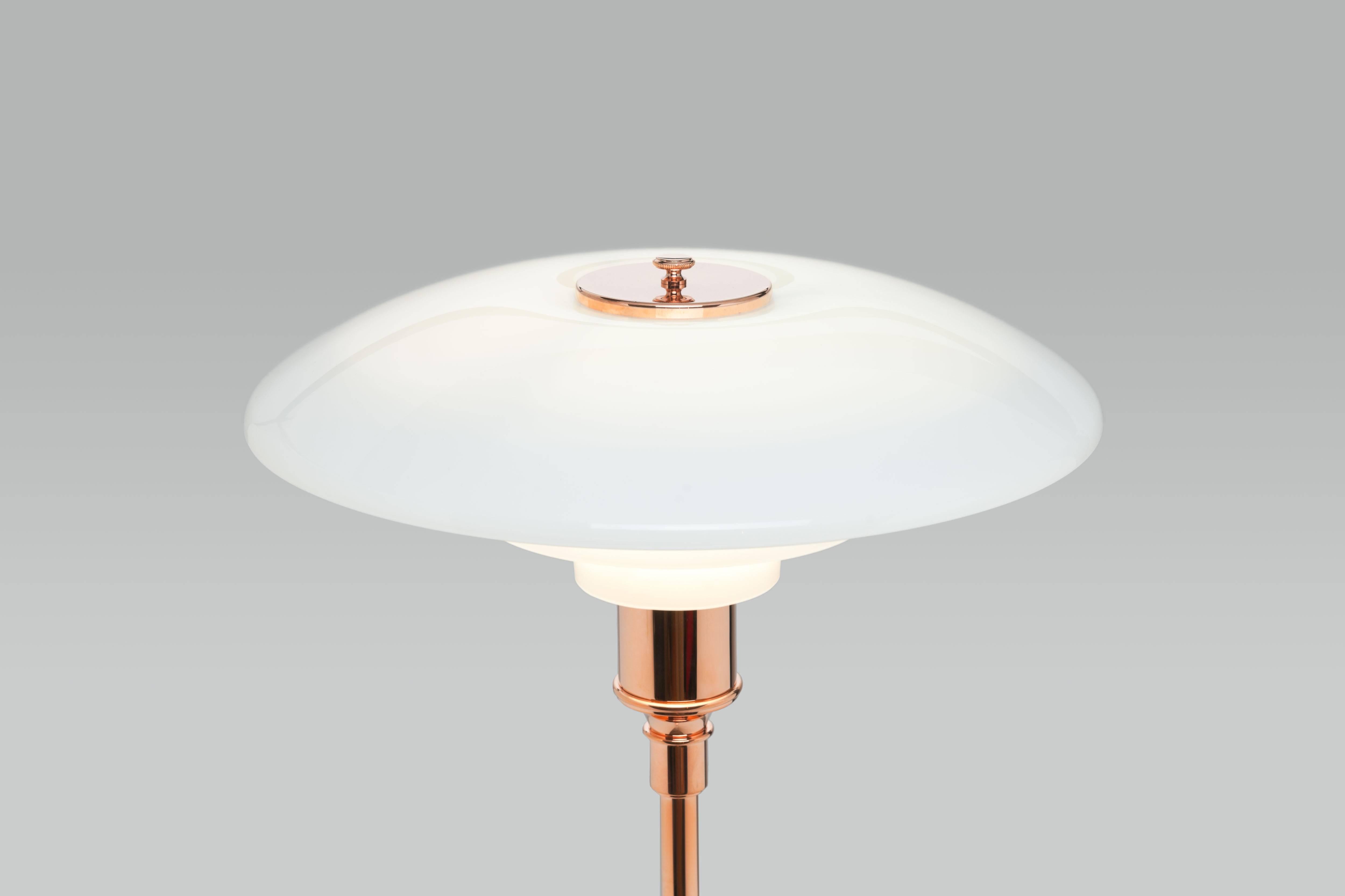 Poul Henningsen Limited Edition PH 3½-2½ Copper and Glass Floor Lamp In Good Condition In Utrecht, NL