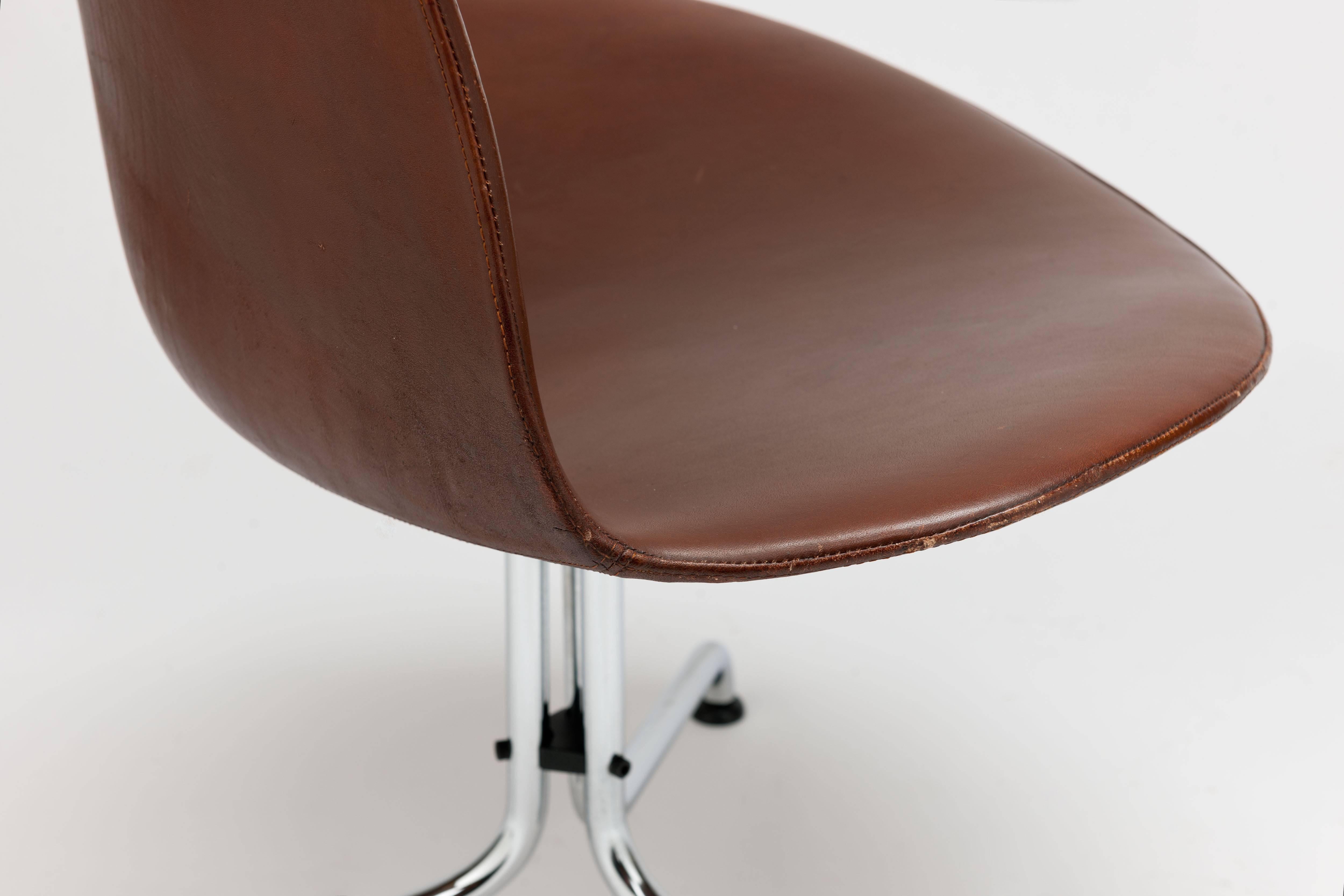 Mid-20th Century Rare Swivel Desk Chair by Jorgen Kastholm & Preben Fabricius by Bo-Ex, Denmark