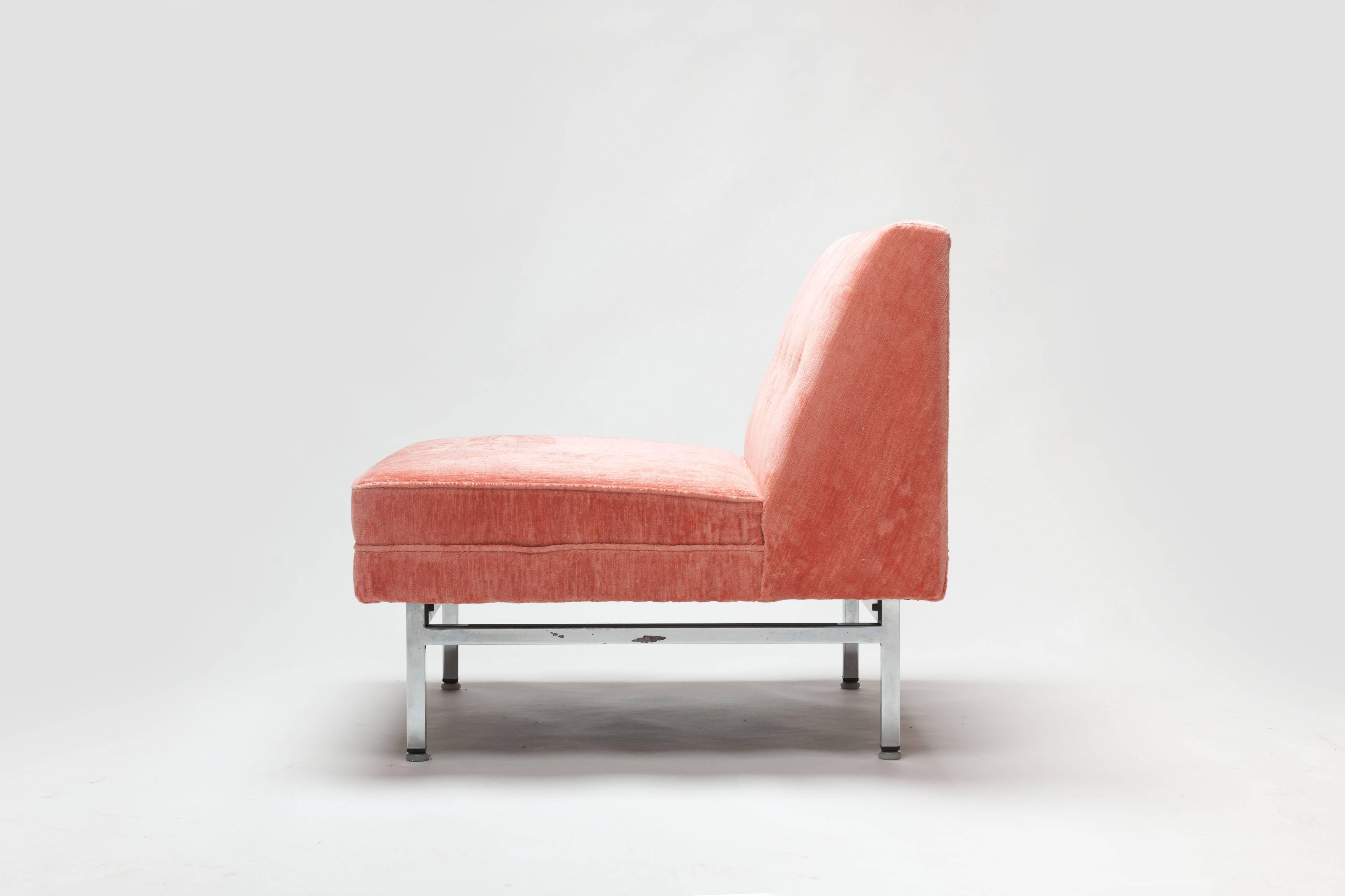 Mid-20th Century Pink George Nelson Modular Seating Series Chair by Herman Miller