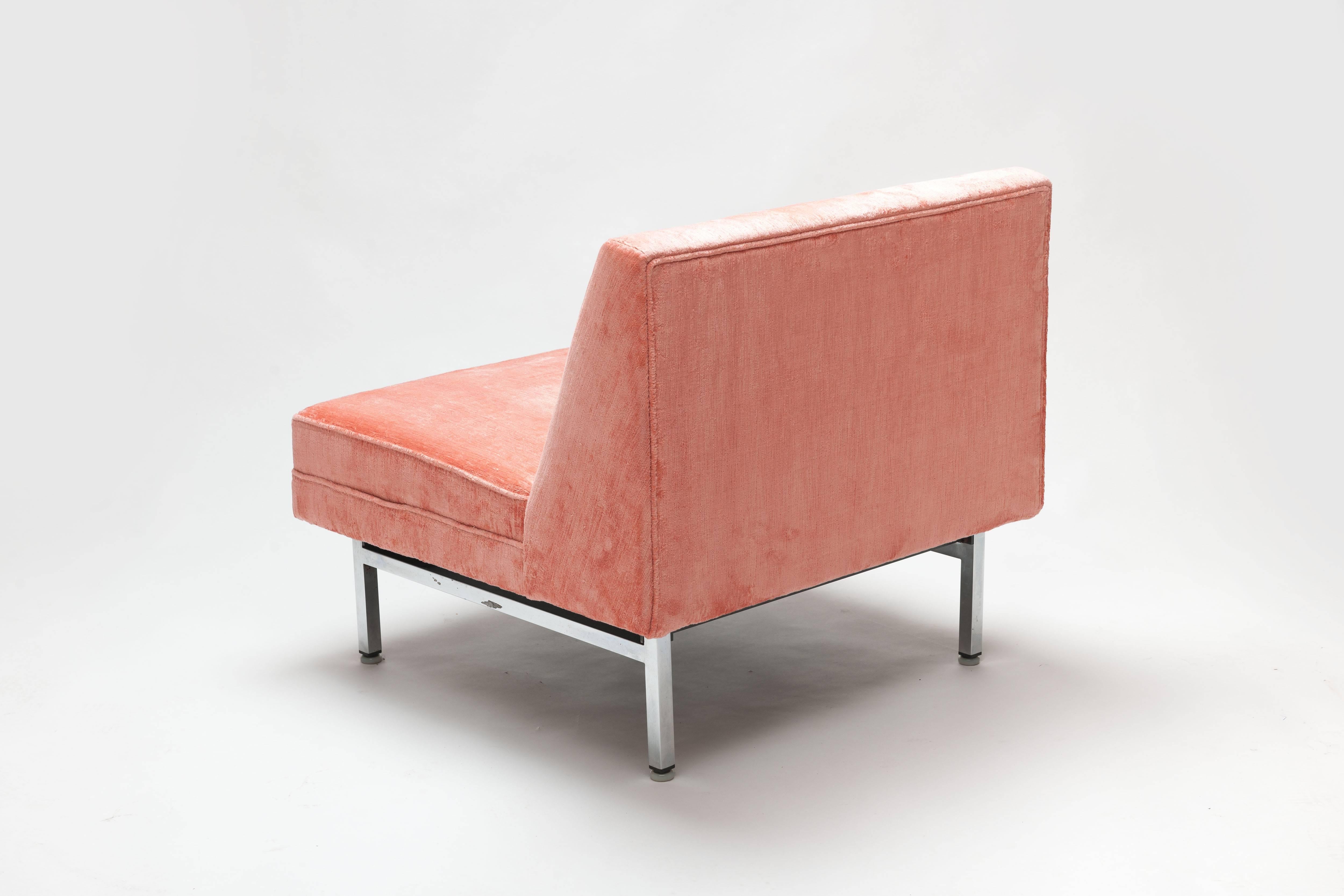 Upholstery Pink George Nelson Modular Seating Series Chair by Herman Miller